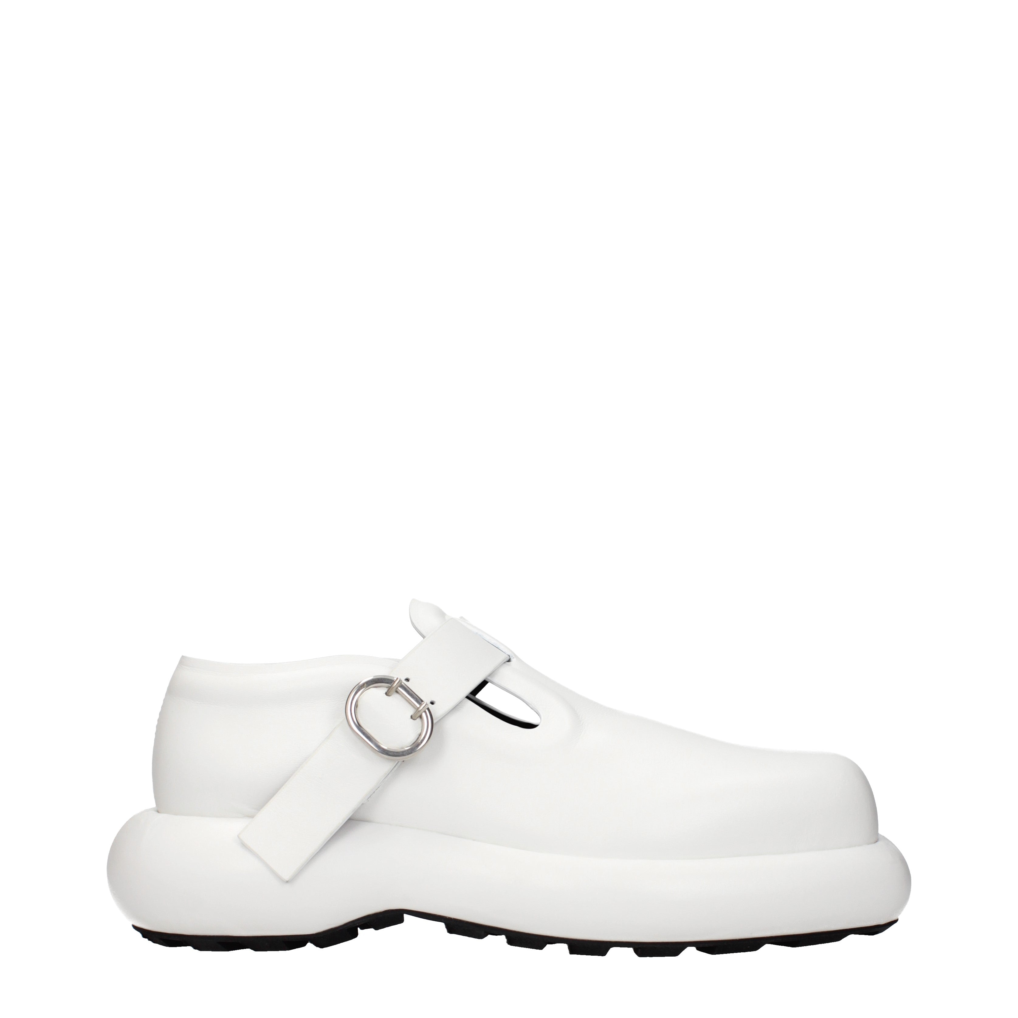 Jil Sander Lace up and Monkstrap Women Leather White | B-Exit – B