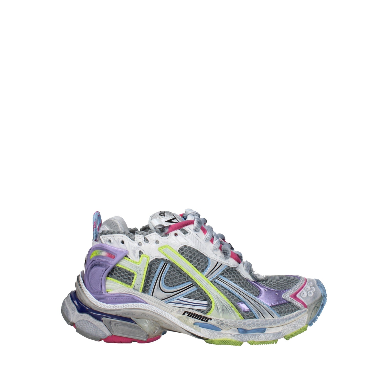 Balenciaga Sneakers Runner Donna Tessuto Grigio/Multicolore