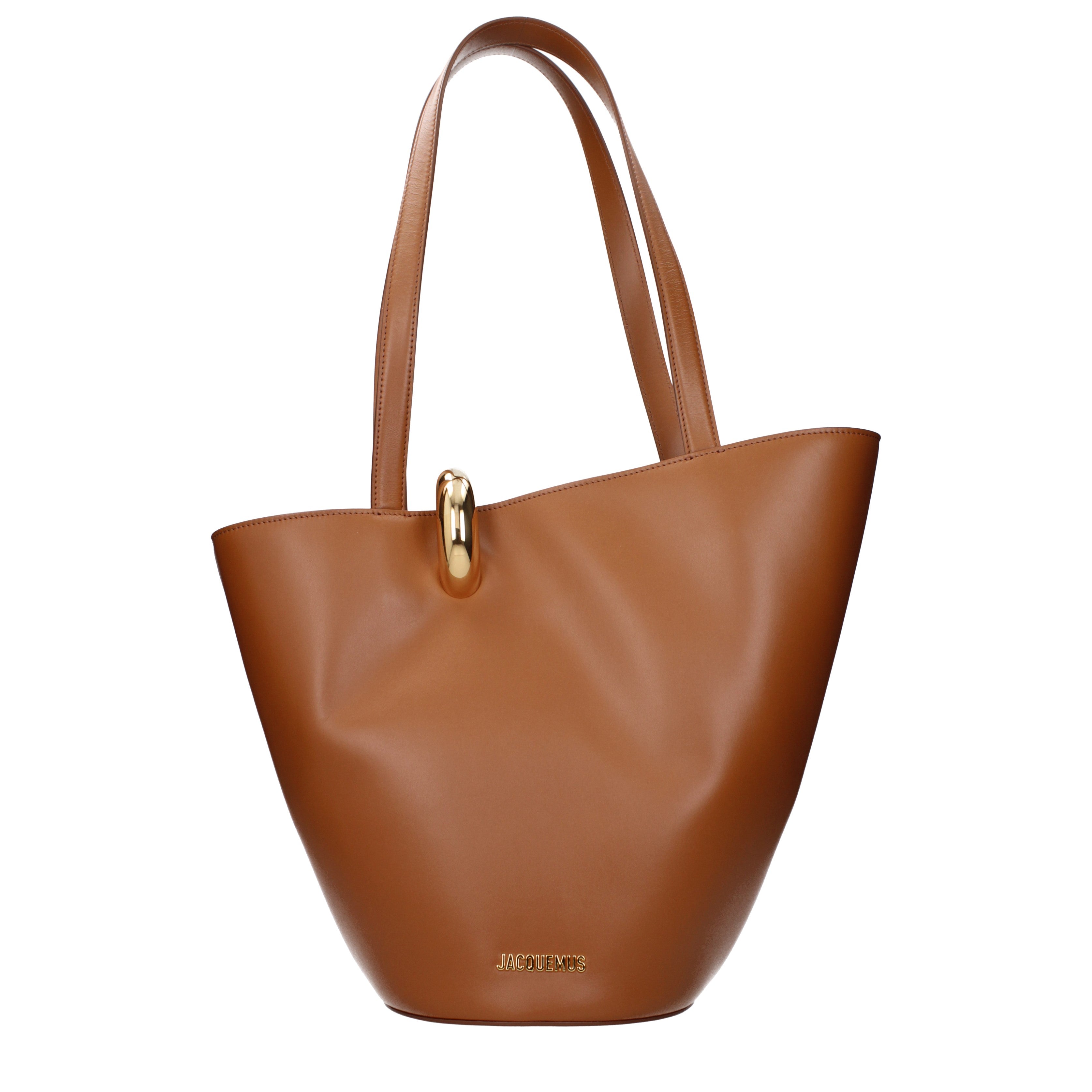 JACQUEMUS ブラウンショルダーバッグ Jacquemus Shoulder Bags Women Leather Brown/Light Brown | B-Exit