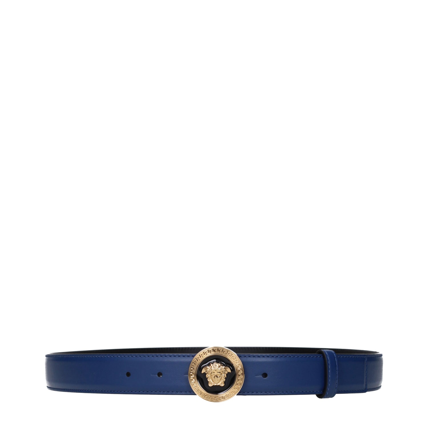 Versace Belts Women Leather Blue
