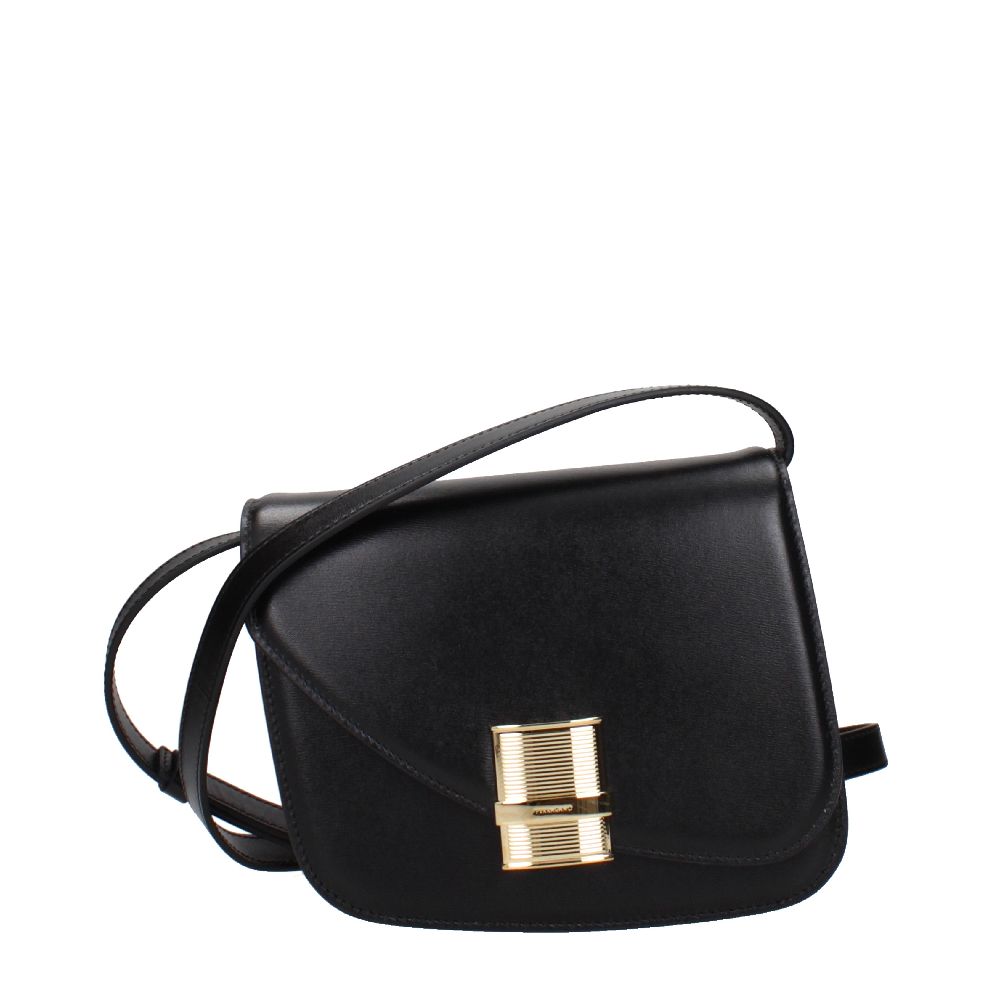 Salvatore Ferragamo クロスボディバッグ 女性 皮革 黒 | B-Exit – B