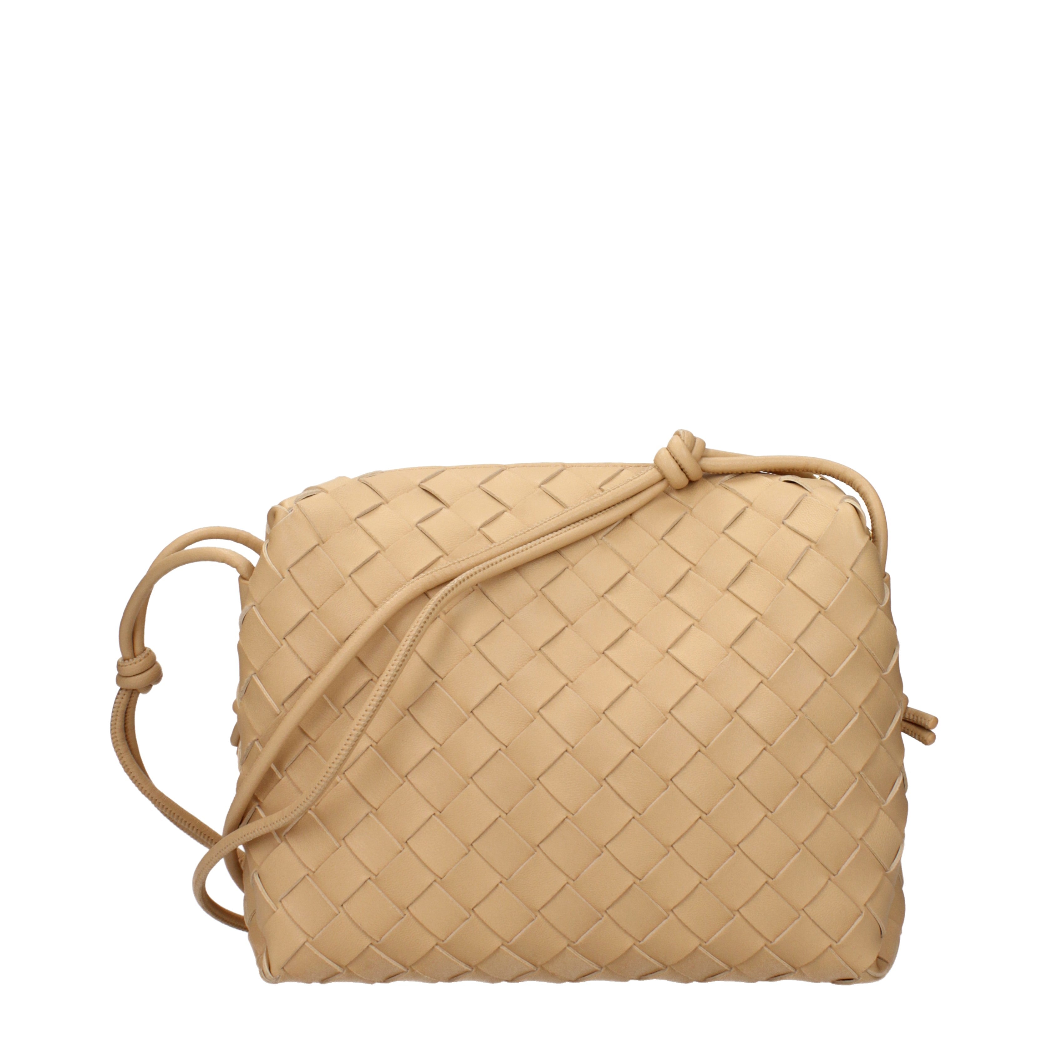 Bottega Veneta Crossbody Bags Women Leather Beige/Almond | B-Exit