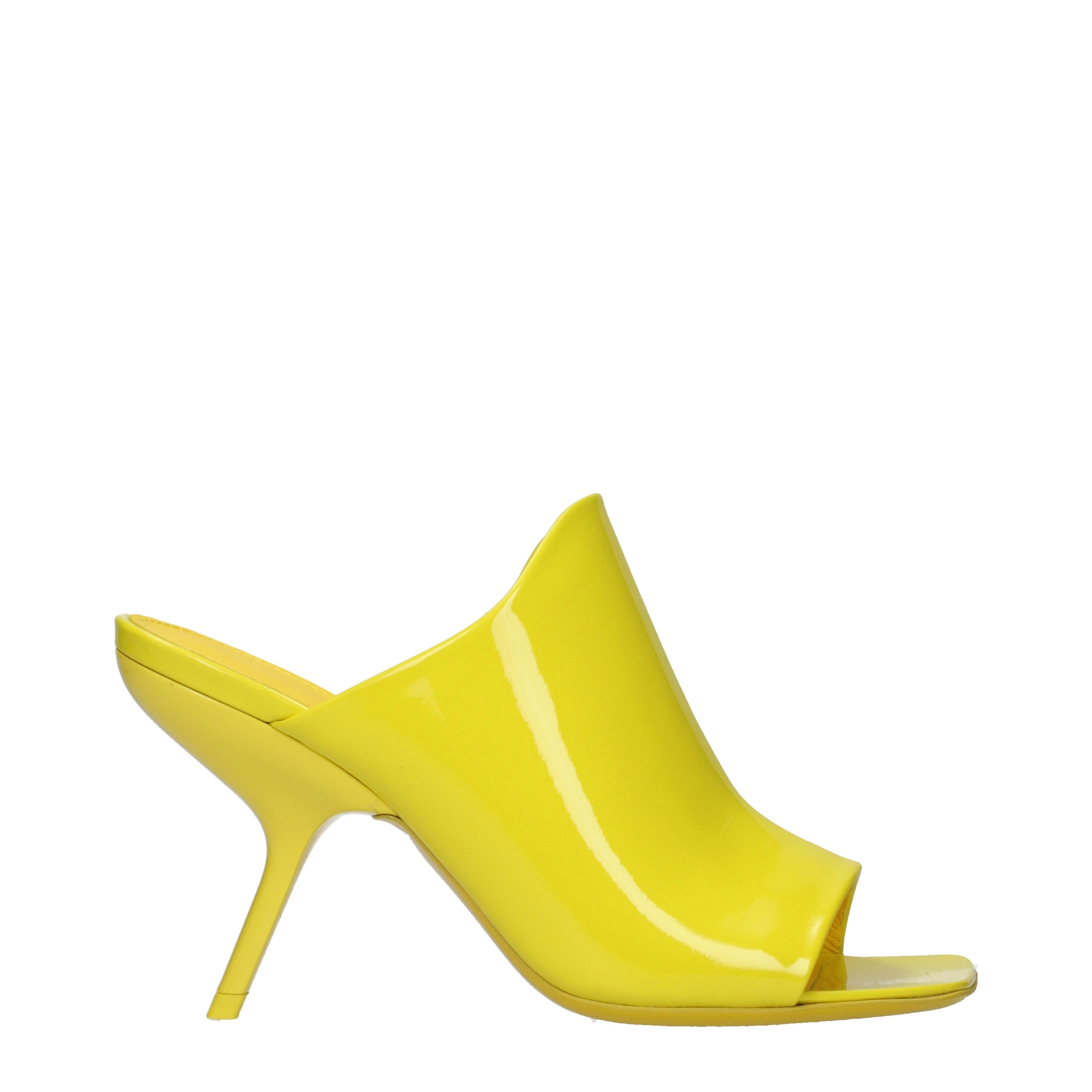 Salvatore Ferragamo Sandals Women Patent Leather Yellow | B-Exit