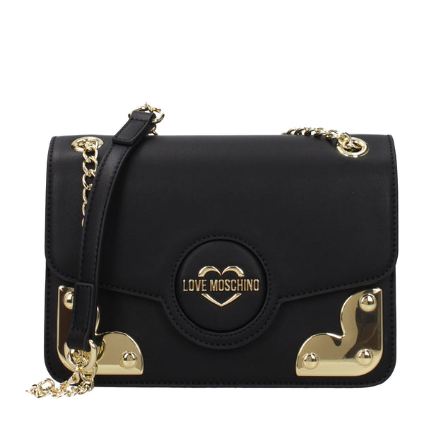 Love Moschino Shoulder Bags Women Polyurethane Black | B