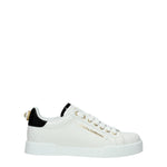 Dolce&Gabbana Sneakers portofino Donna Pelle Bianco Nero