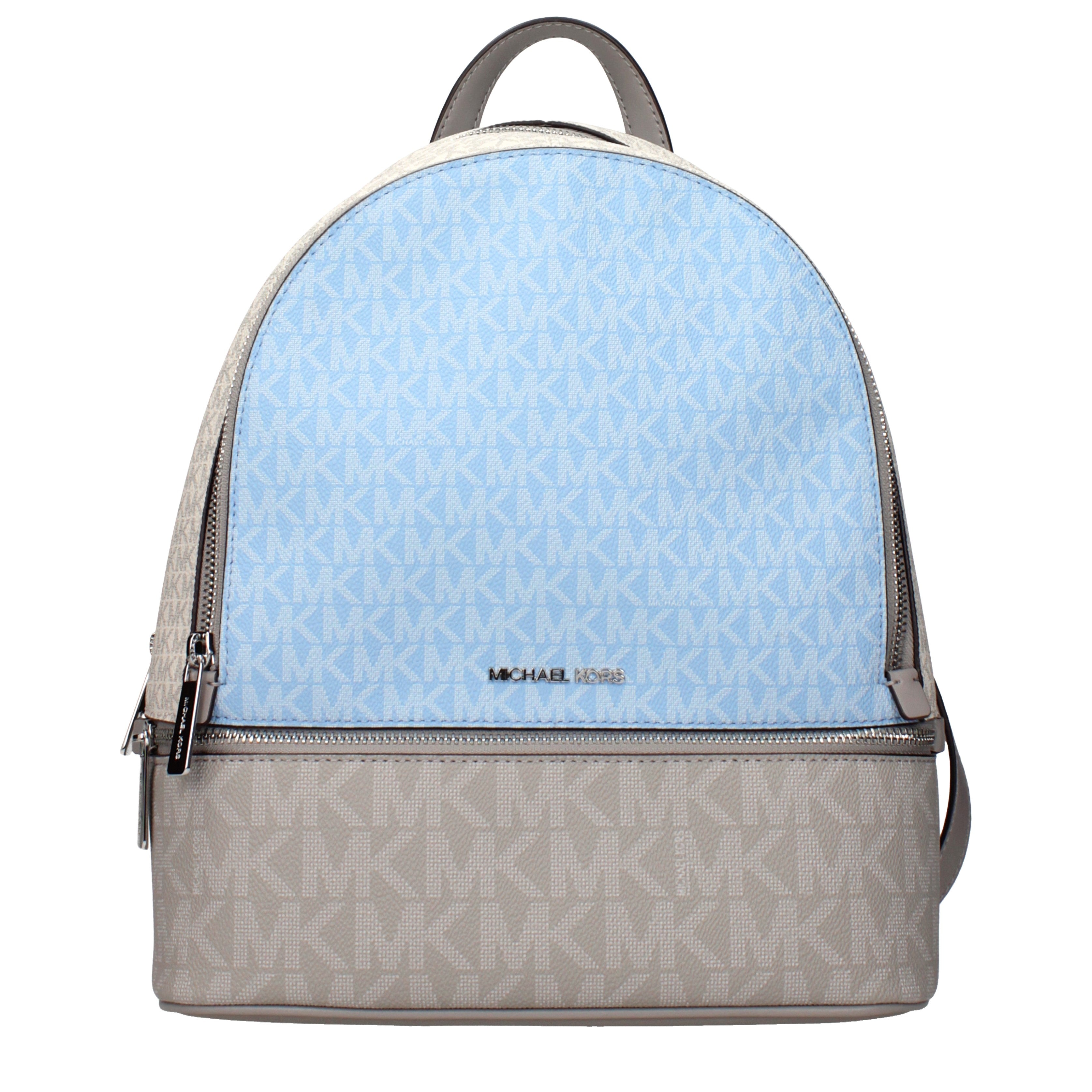 Michael Kors Backpacks and Bumbags Women Fabric Beige/Soft Sky | B-Exit ...