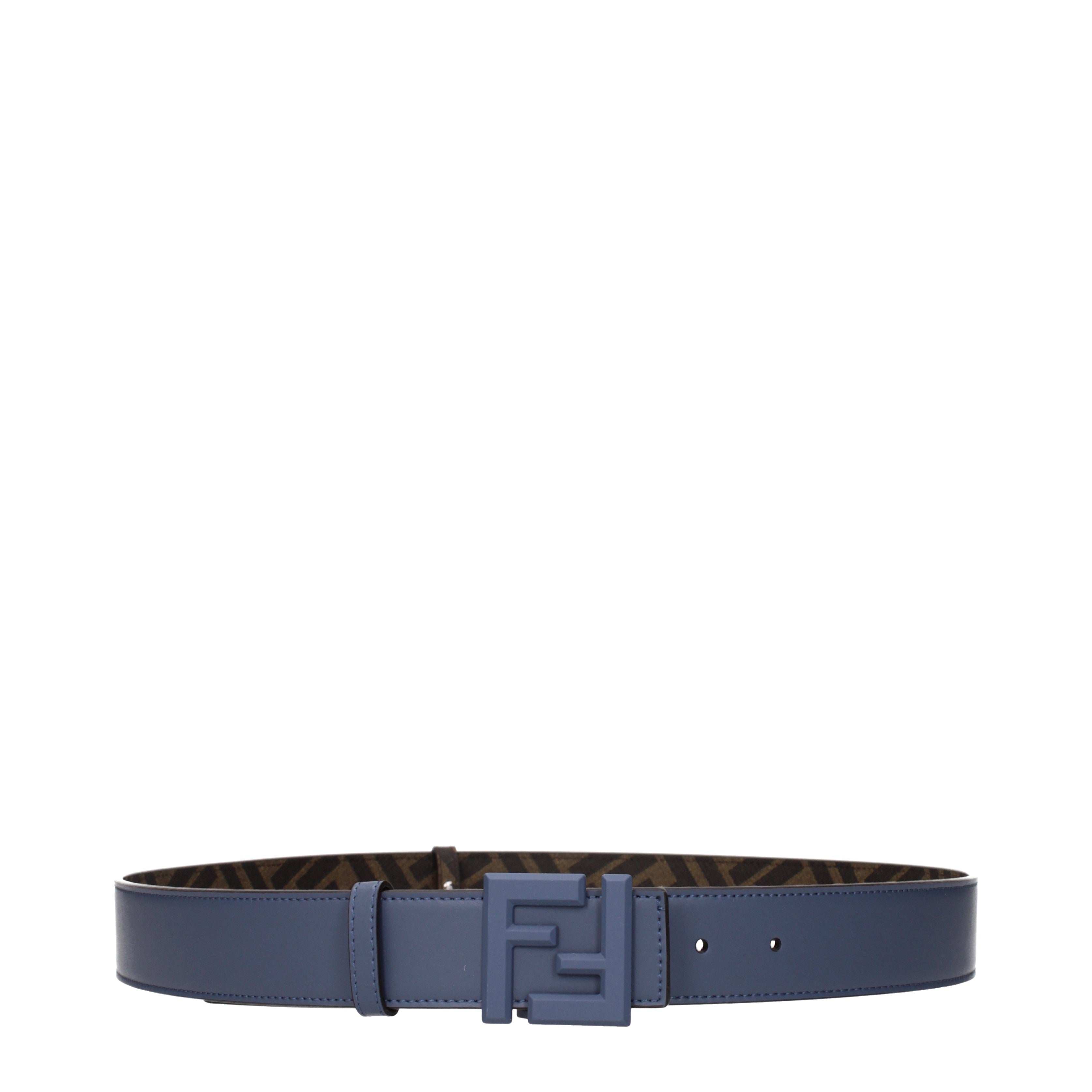 Fendi Belts Men Leather Blue/Dark Brown | B-Exit – B-Exit top shop