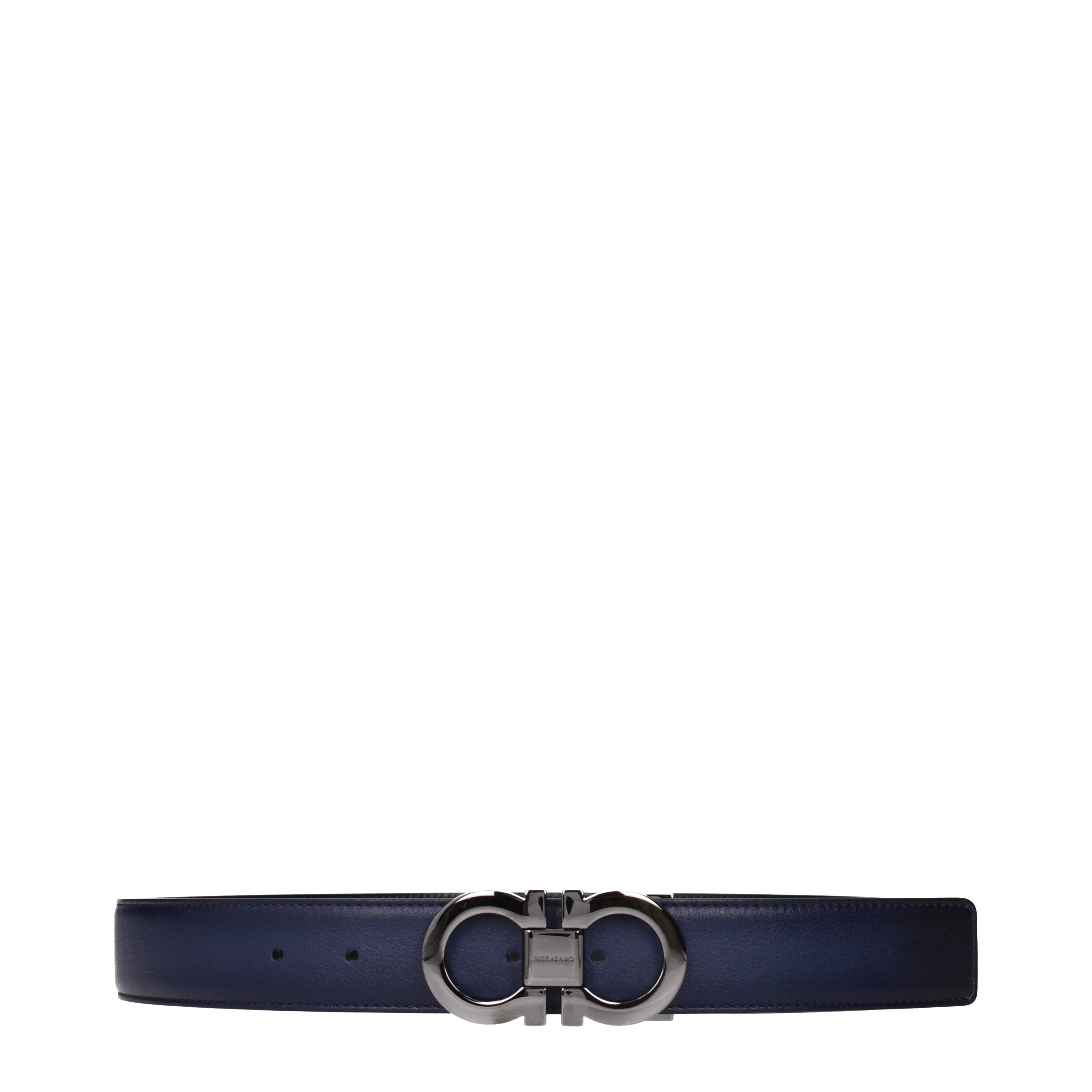 Salvatore Ferragamo ベルト 男性 皮革 青/黒 | B-Exit – B-Exit top