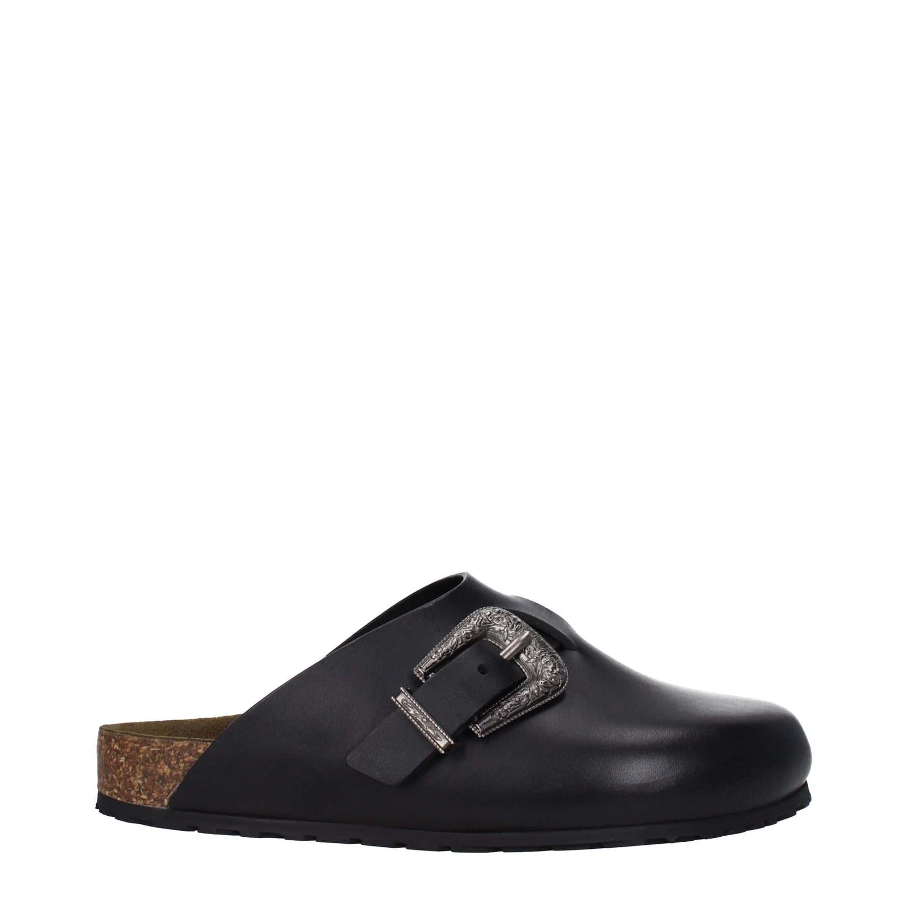 Saint Laurent Slippers and Clogs Men Leather Black | B-Exit – B 