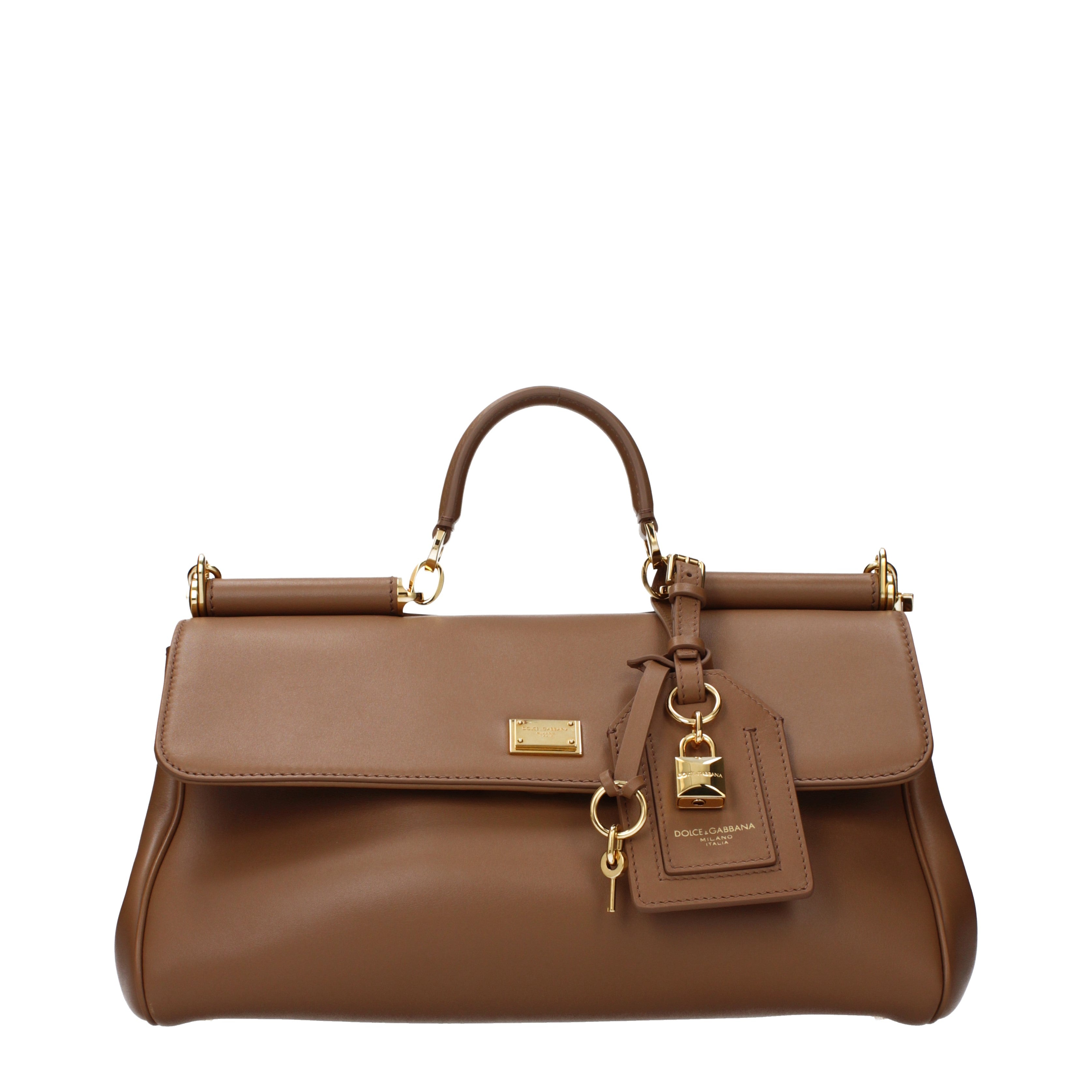 Dolce&Gabbana ハンドバッグ 女性 皮革 茶/ダークブラウン | B-Exit