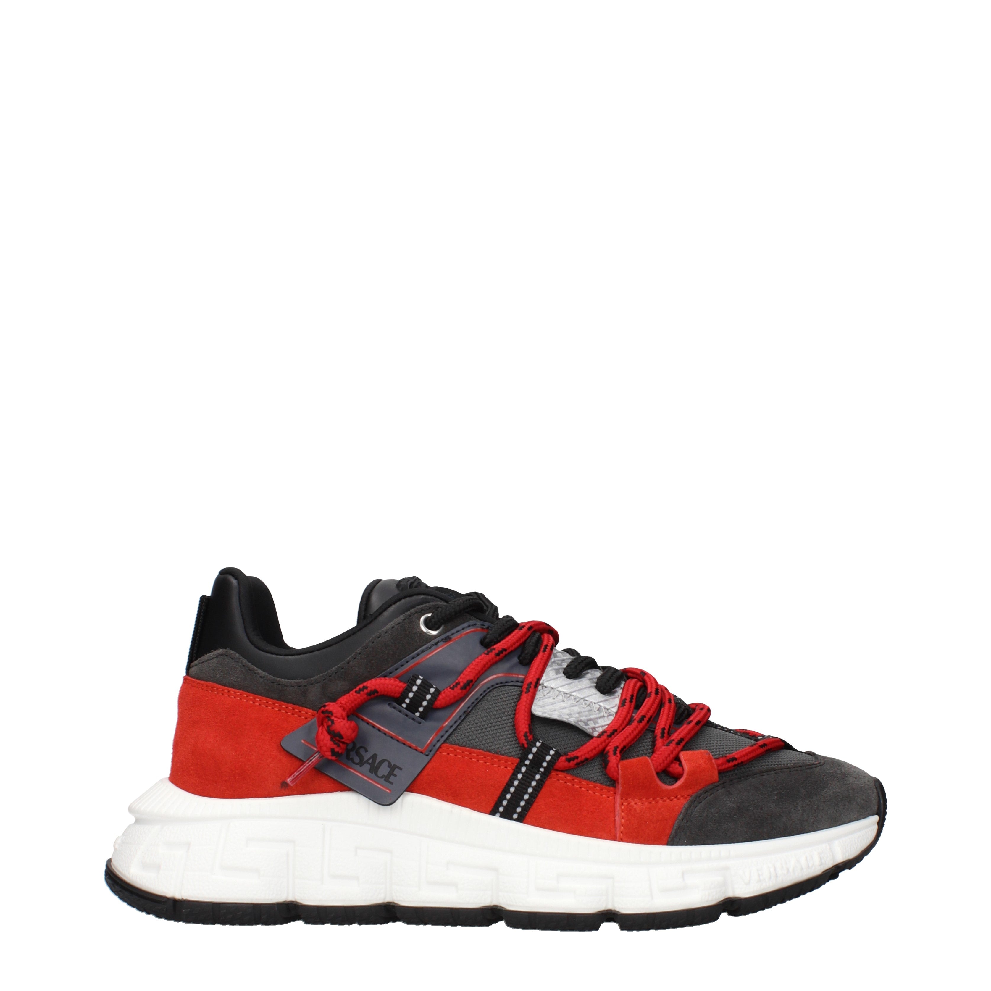 Versace Sneakers Men Suede Gray/Coral | B-Exit – B-Exit top shop