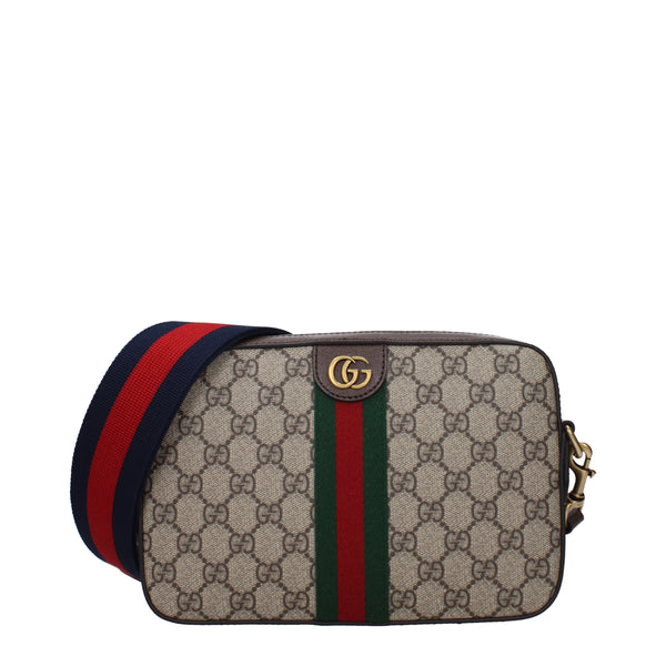 Gucci Borse a Tracolla Ophidia Uomo Tessuto Beige/Ebano B-Exit