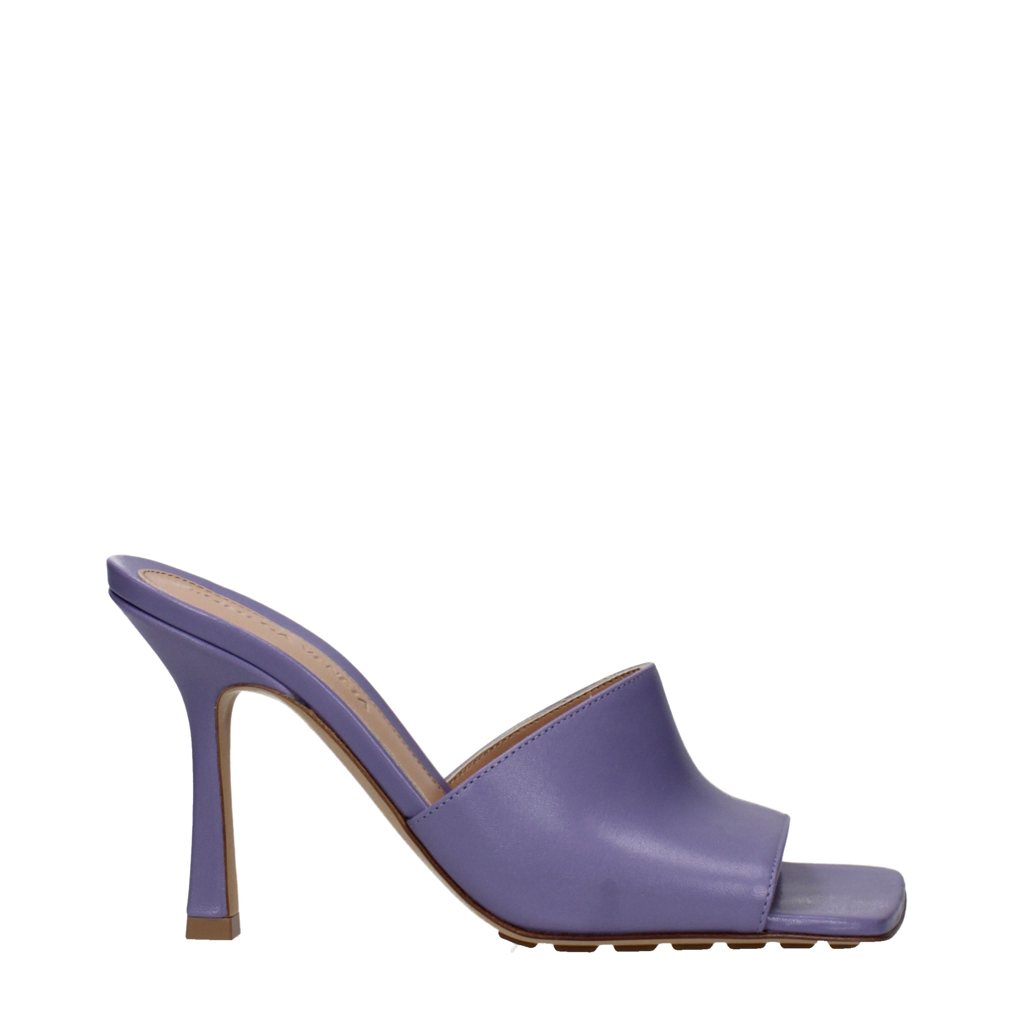 Bottega Veneta サンダル 女性 皮革 バイオレット/Lavender | B-Exit