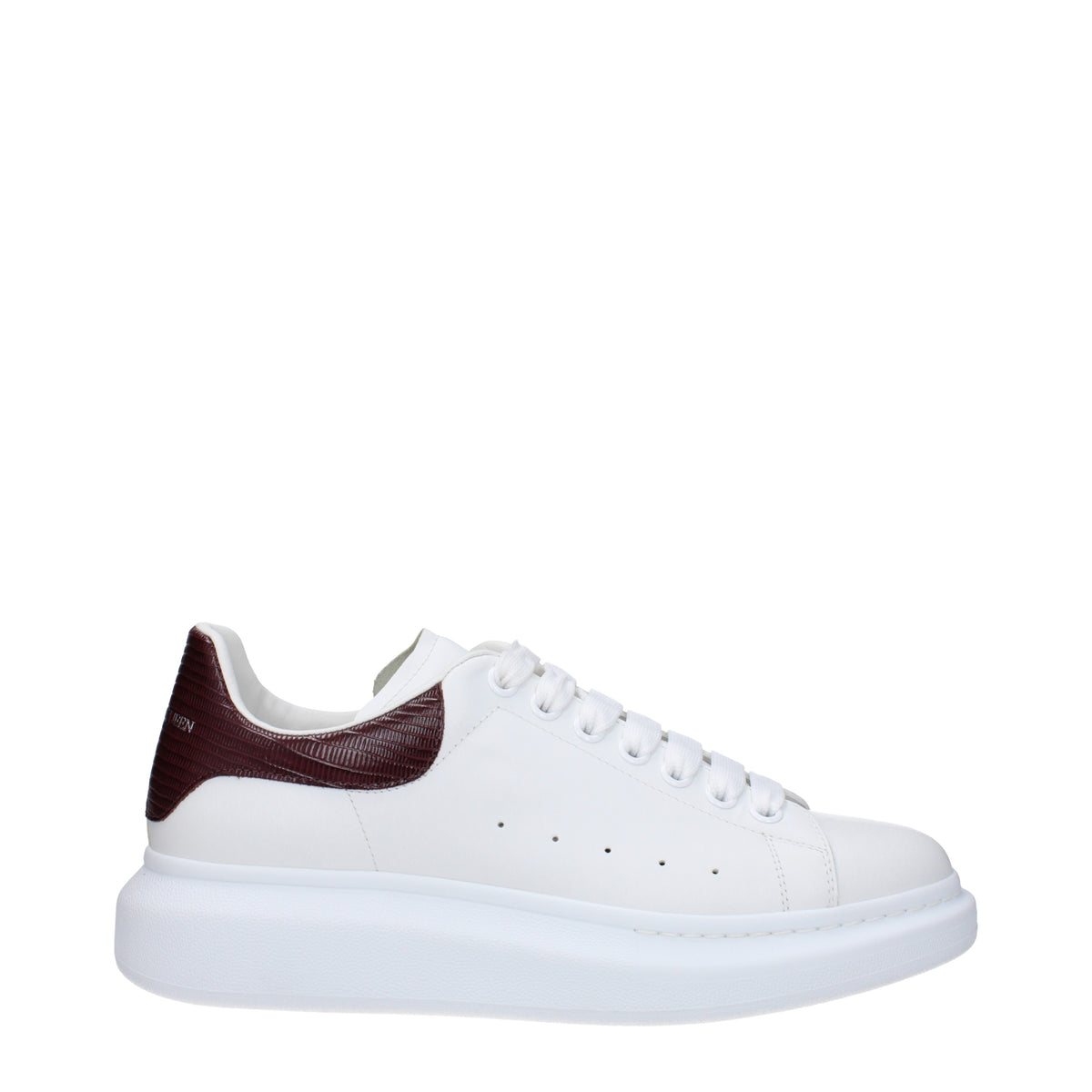 Alexander McQueen Sneakers Men Leather White/Burgundy | B-Exit – B 