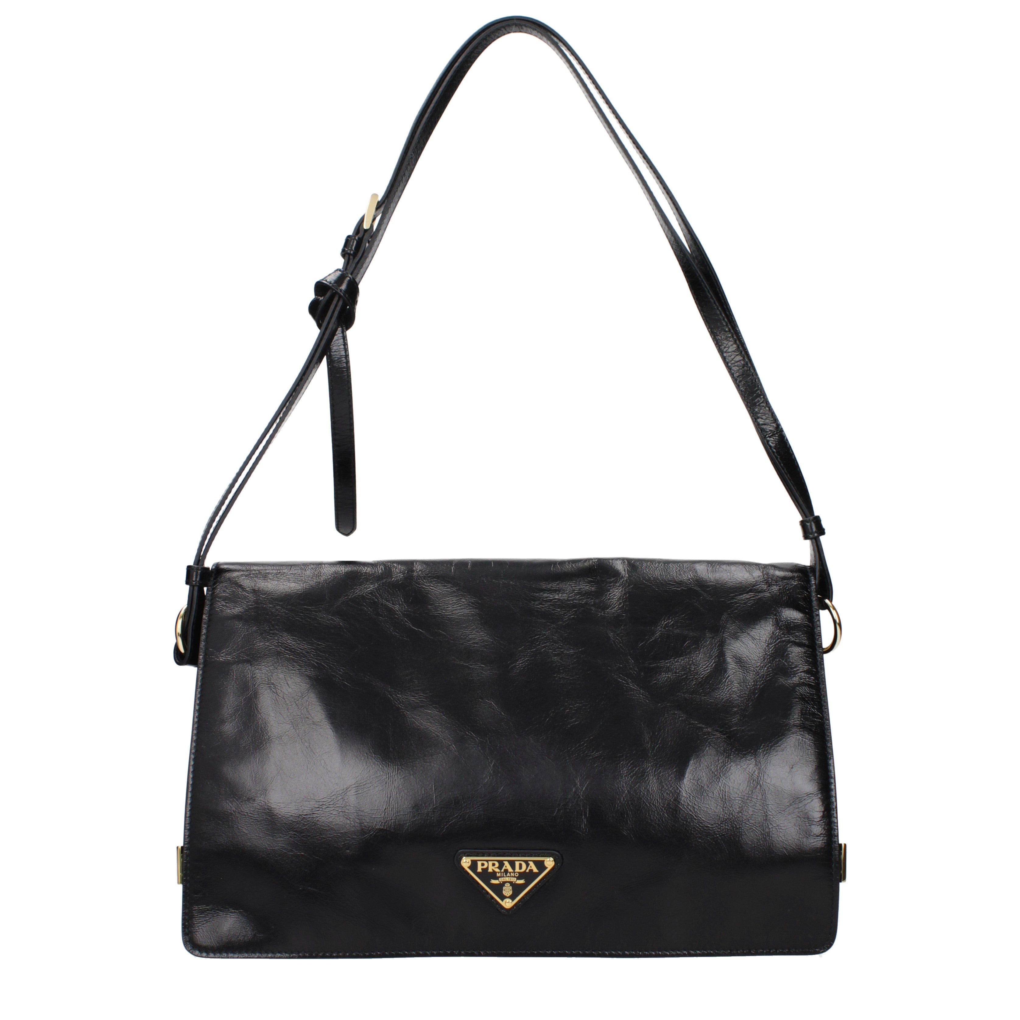 Prada ショルダーバッグ 女性 皮革 黒 | B-Exit – B-Exit top shop online