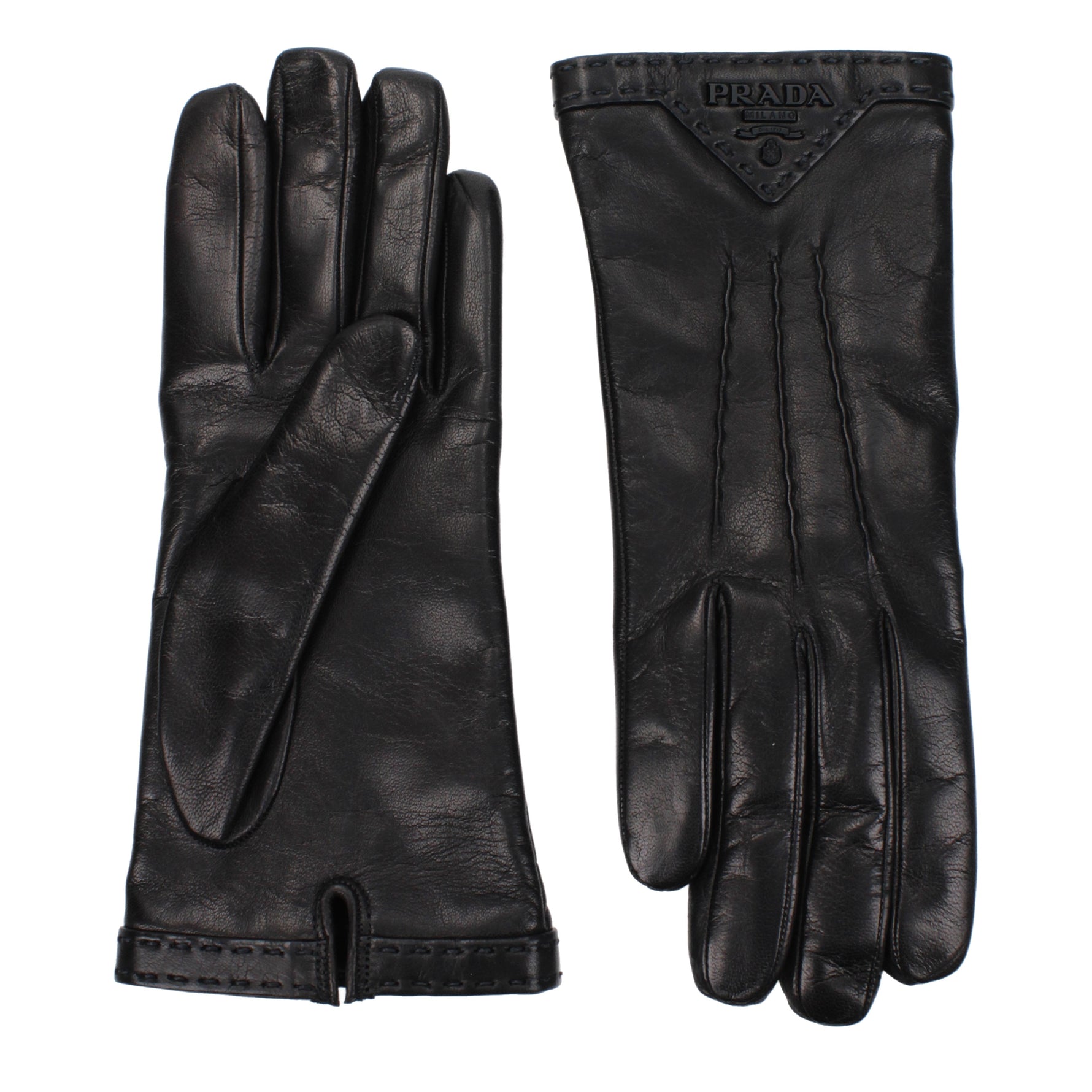 handschuhe prada Prada Handschuhe Damen Leder Schwarz