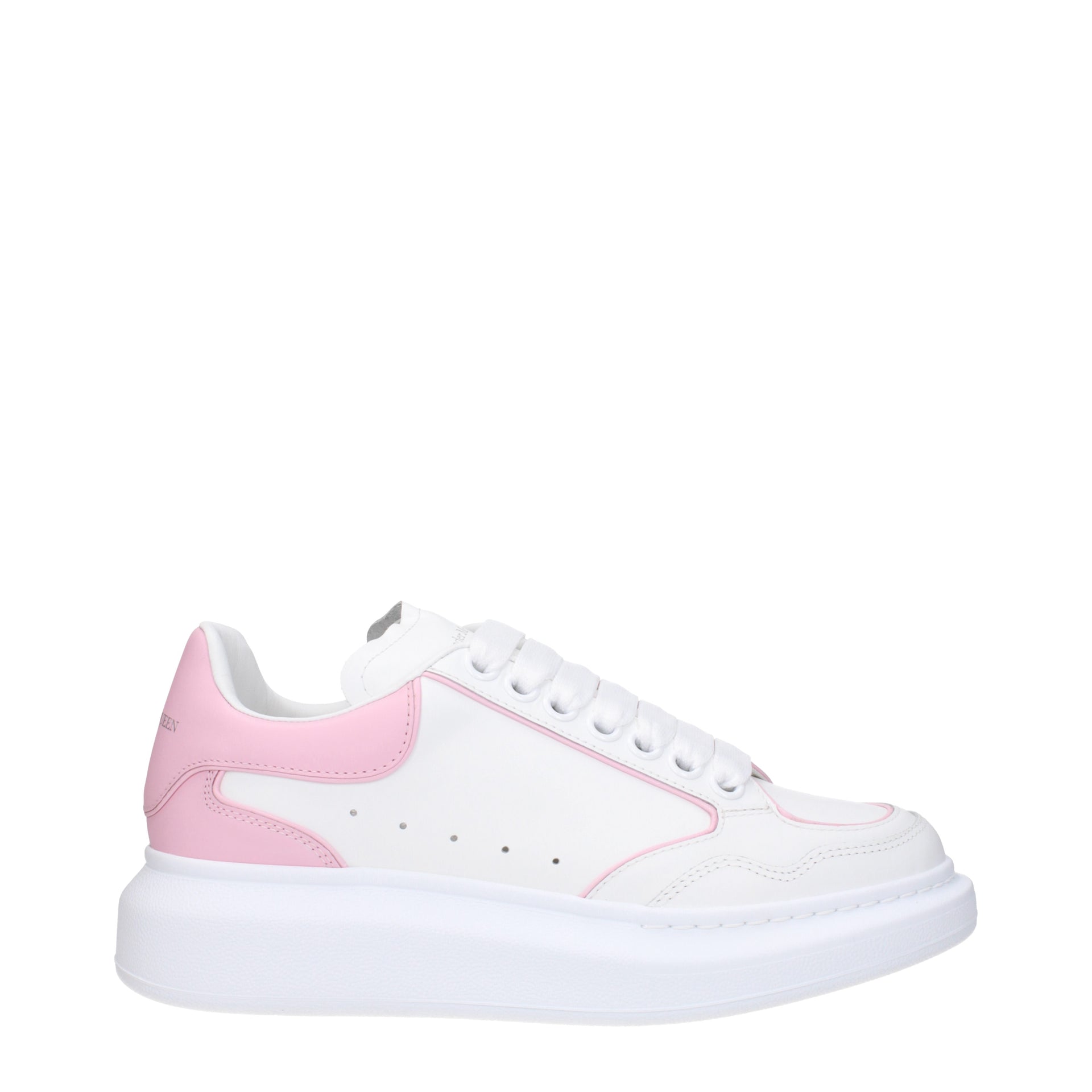 Alexander McQueen スニーカー 女性 皮革 白/ソフトピンク | B-Exit 