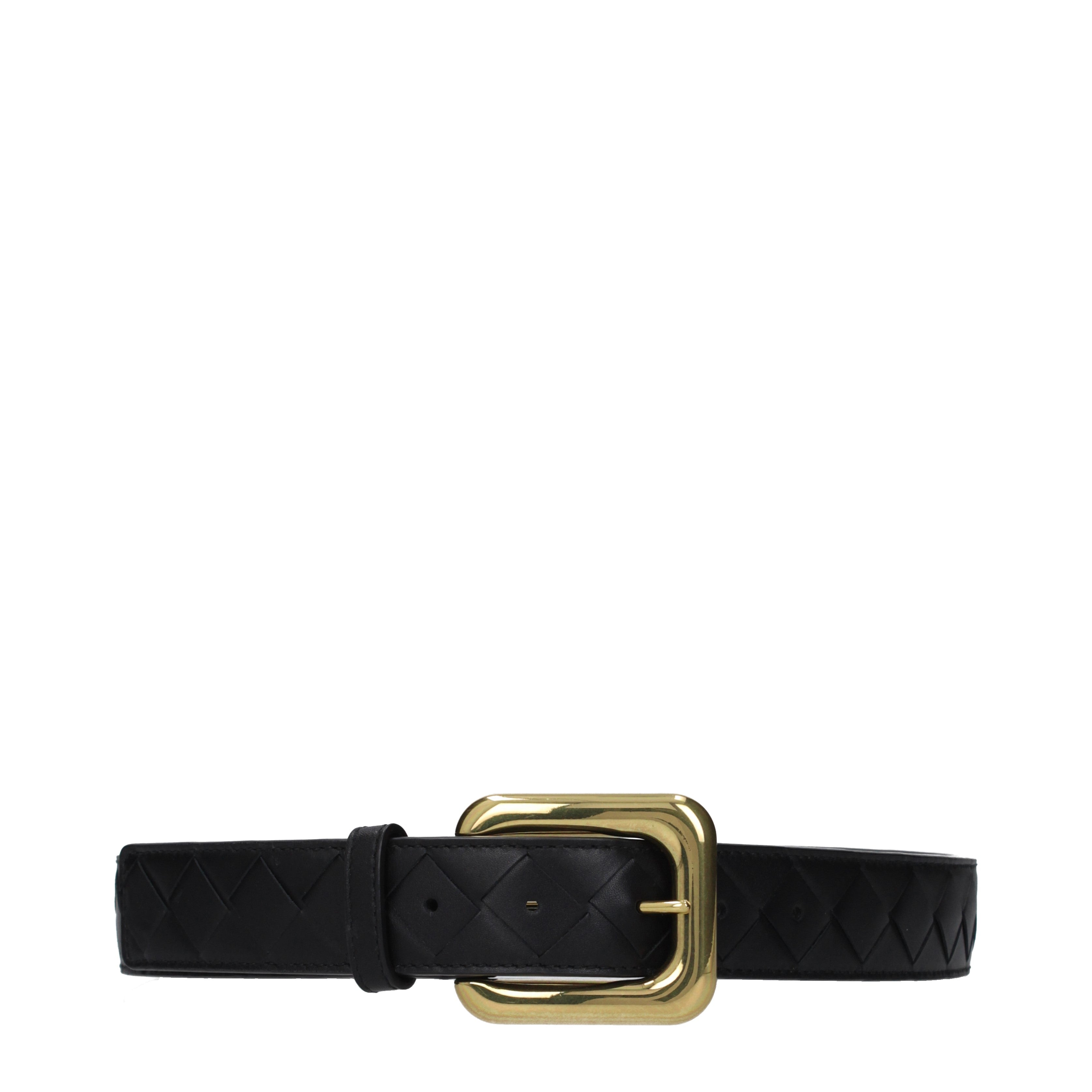 BOTTEGA VENETA ブラックレザーベルト 90cm Bottega Veneta ベルト 女性 皮革 黒 | B-Exit – B-Exit top shop online