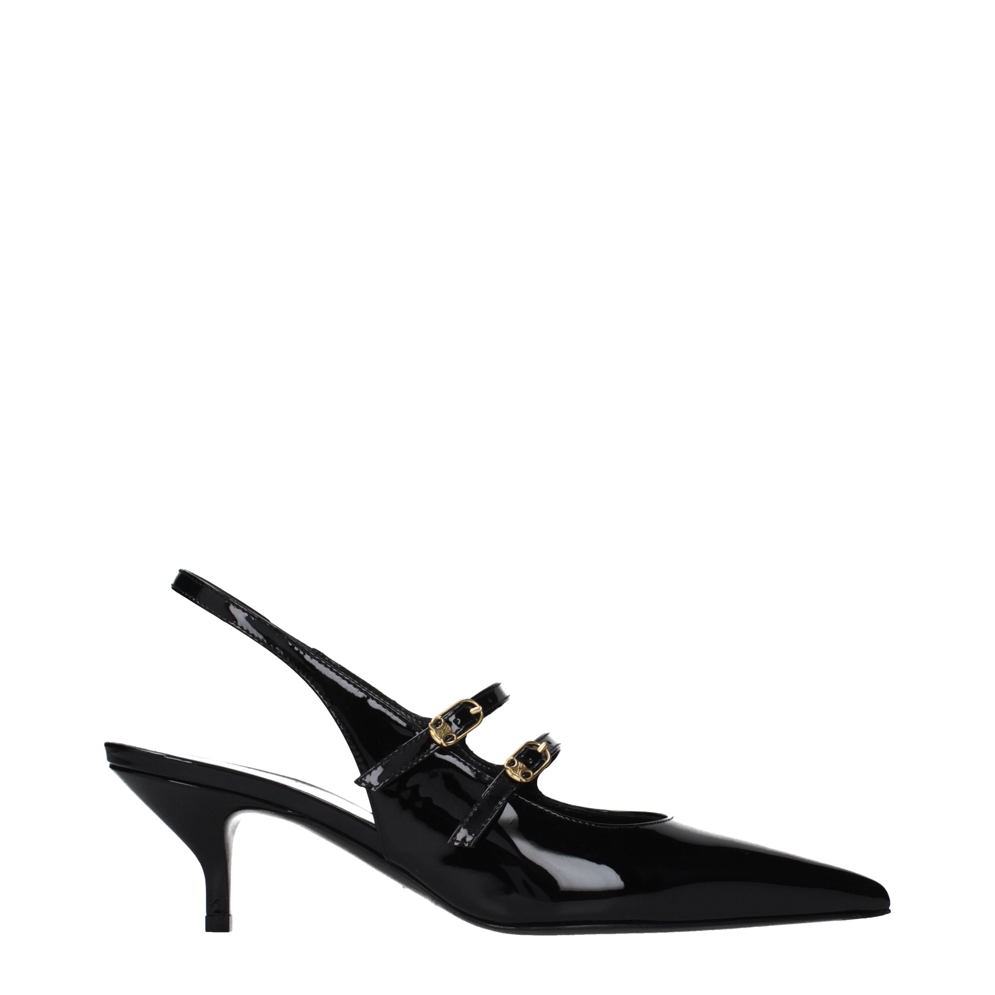 Celine サンダル 女性 パテントレザー 黒 | B-Exit – B-Exit top shop