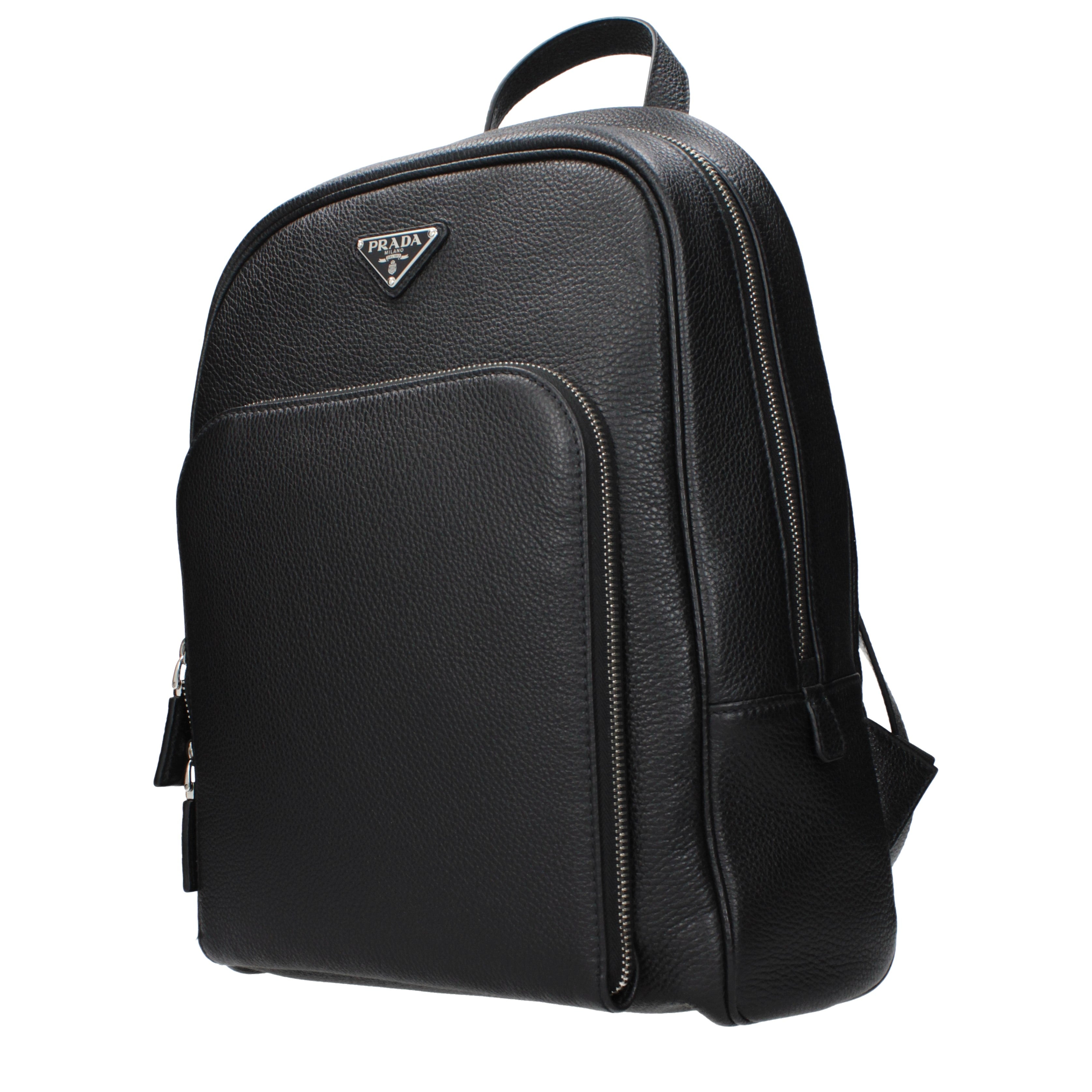 Prada Backpacks and Bumbags Men Leather Black | B-Exit – B-Exit