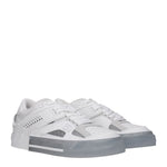 Dolce&Gabbana Sneakers Uomo Pelle Bianco Argento