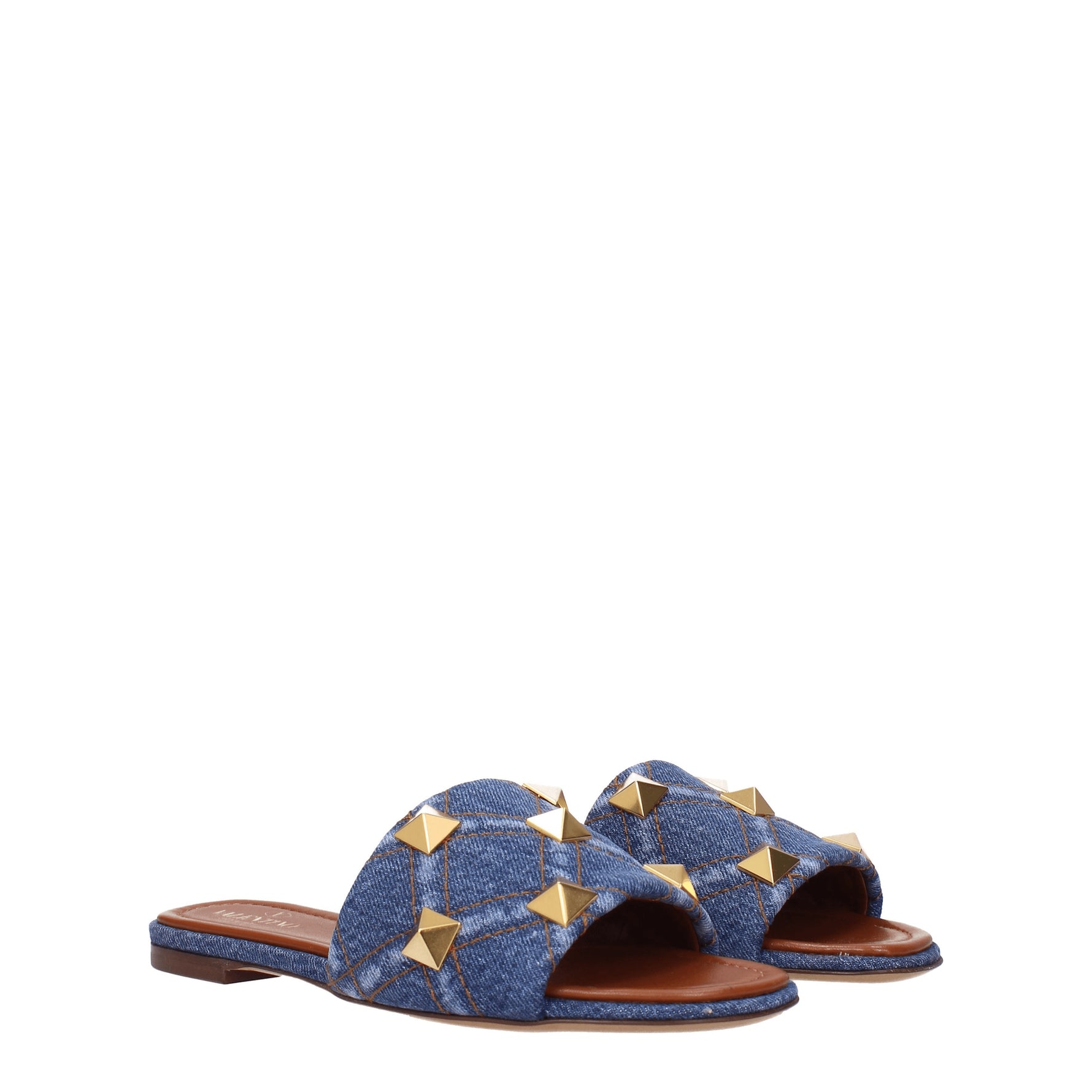 Valentino Garavani Slippers and Clogs Women Fabric Blue/Denim B
