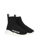 Love Moschino Sneakers Donna Tessuto Nero Bianco