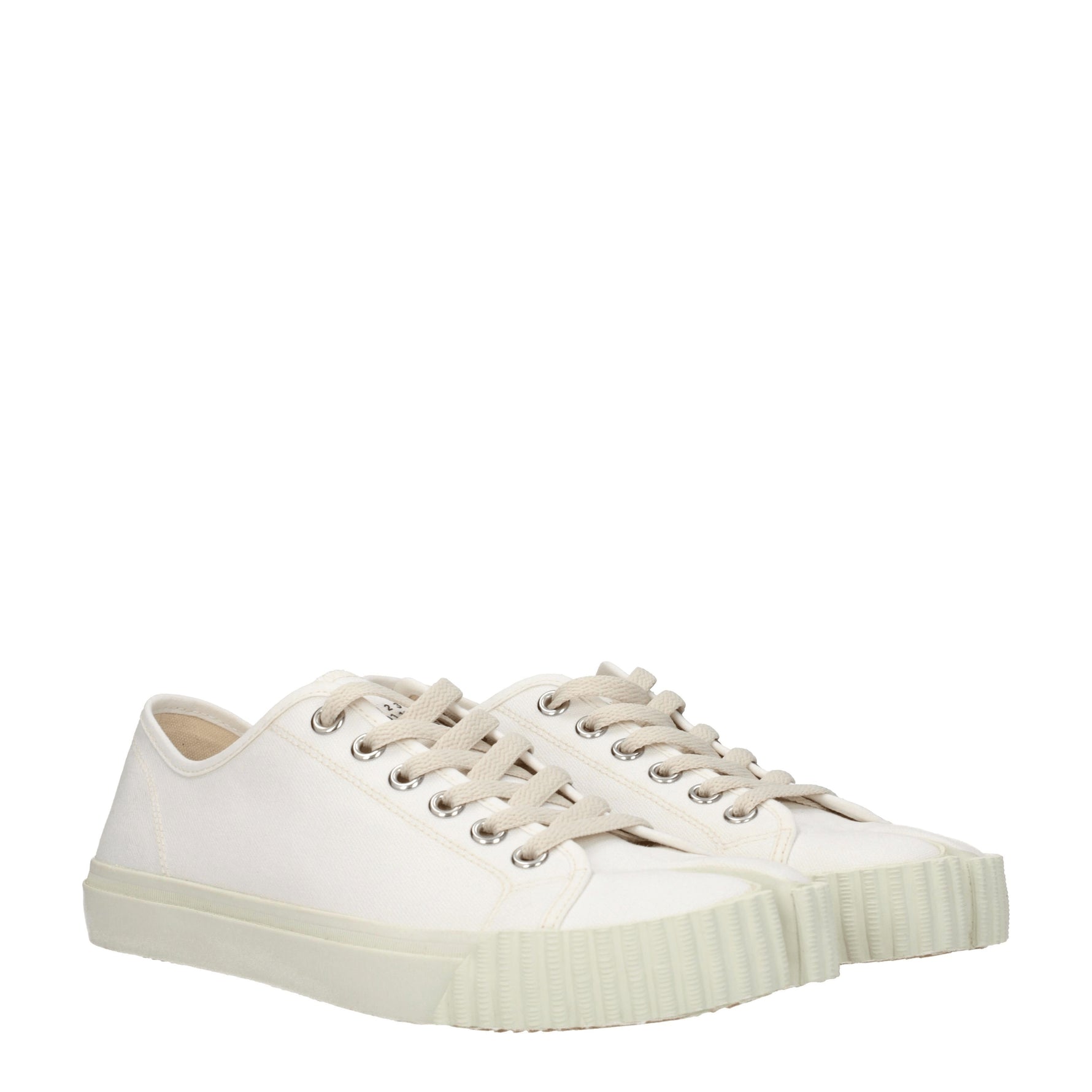 Maison Margiela Sneakers Uomo Tessuto Bianco