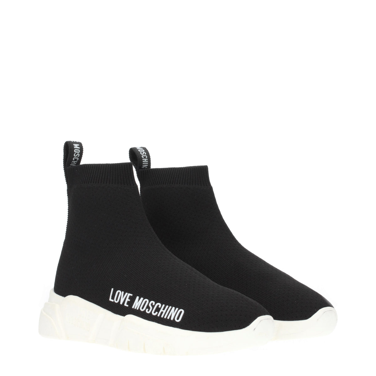 Love Moschino Sneakers Donna Tessuto Nero Bianco