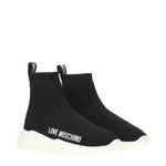 Love Moschino Sneakers Donna Tessuto Nero Bianco