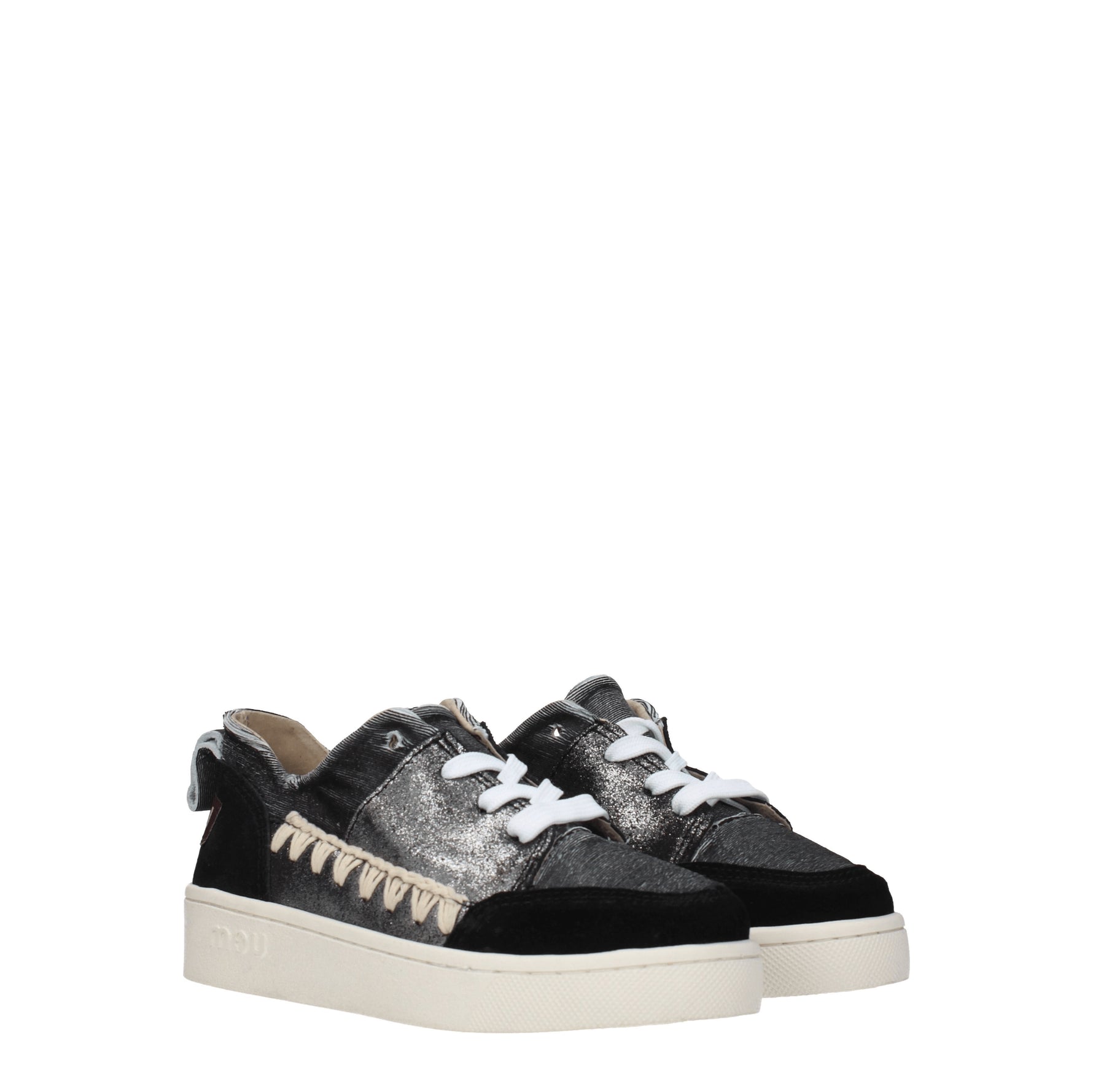 Mou Sneakers Donna Camoscio Grigio Nero