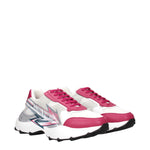 MCM Sneakers Donna Pelle Bianco Fuxia