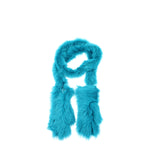 Bottega Veneta Guanti toscana Donna Pelliccia Celeste Turchese