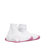 Balenciaga Sneakers Donna Tessuto Bianco Rosa