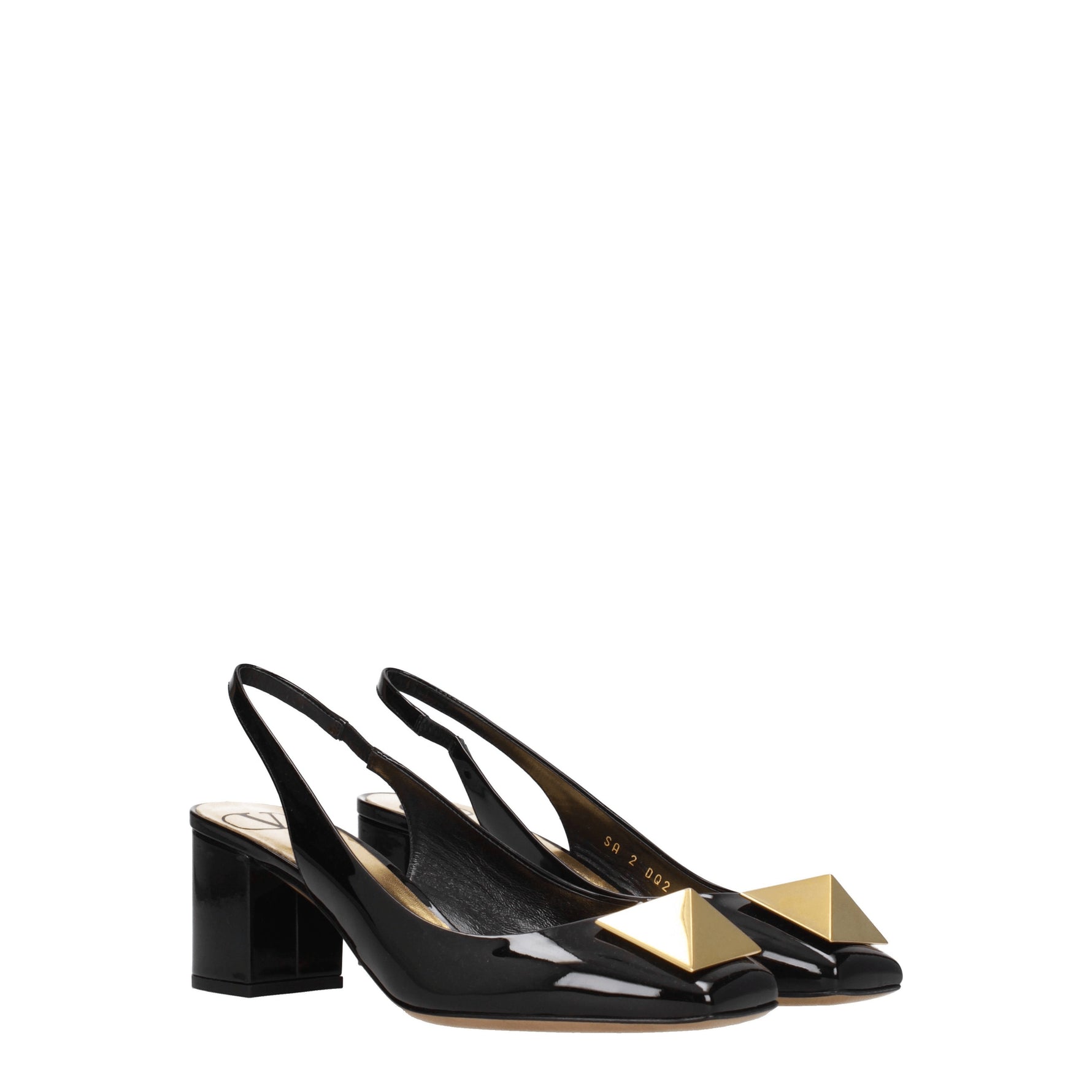 Valentino Garavani Sandali one stud Donna Vernice Nero