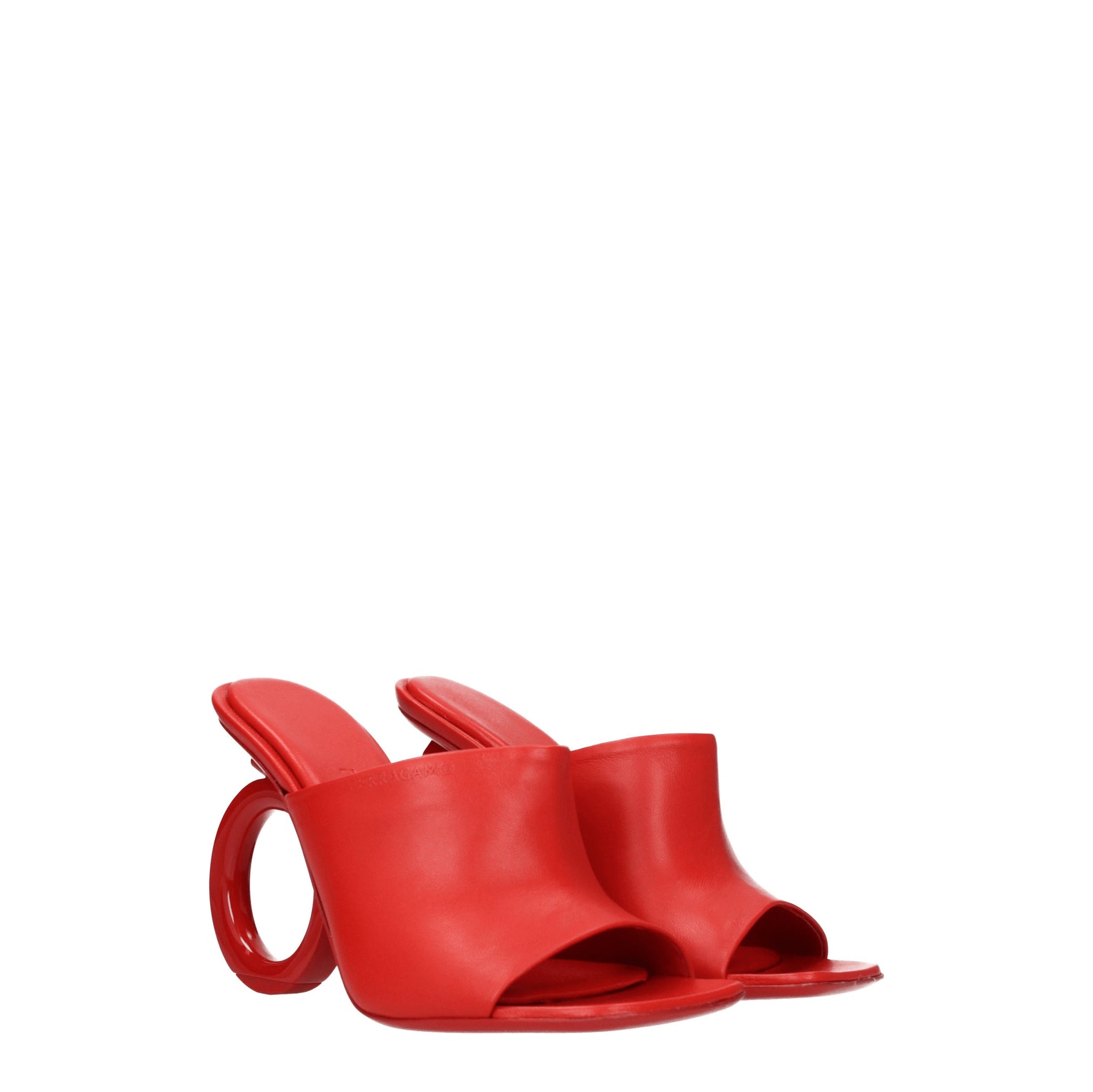 Salvatore Ferragamo Sandali Donna Pelle Rosso/Fiamma B-Exit – B