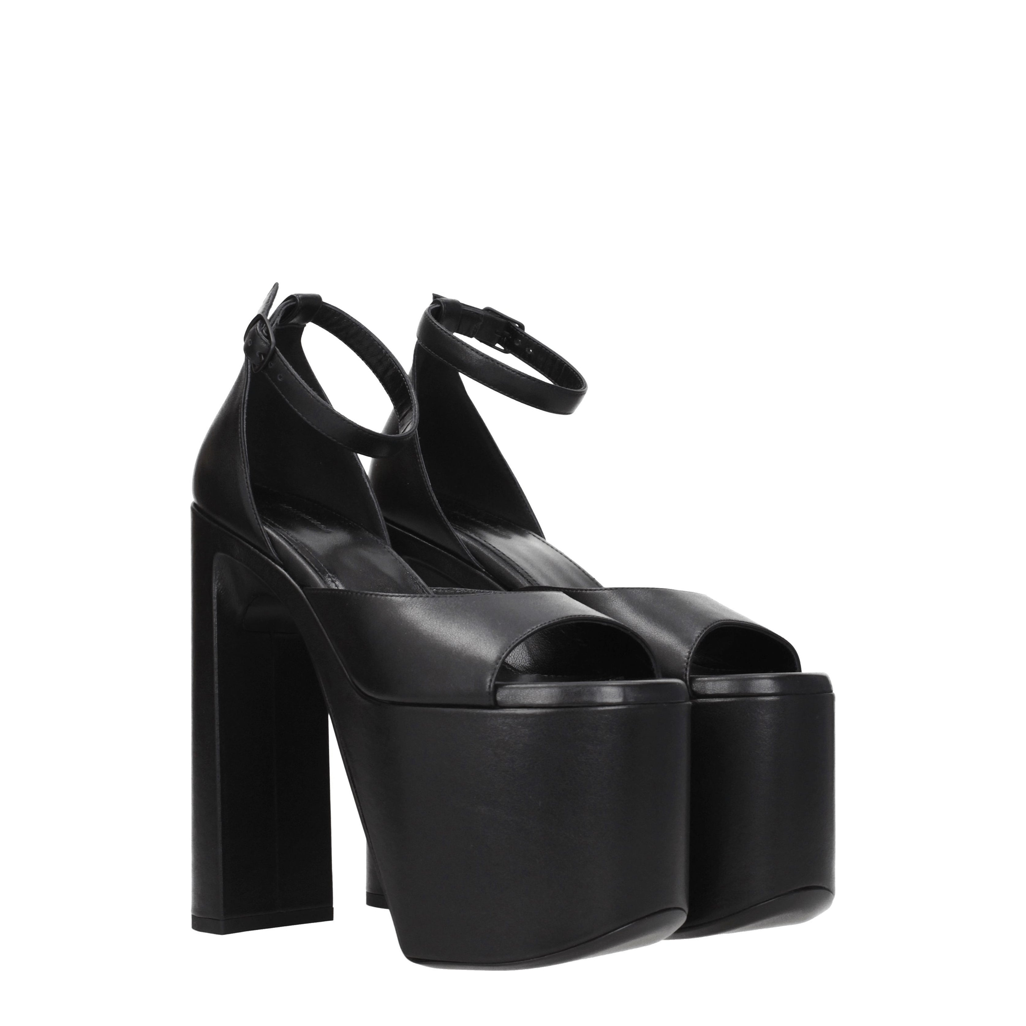 Balenciaga Sandals Women Leather Black | B-Exit – B-Exit top shop