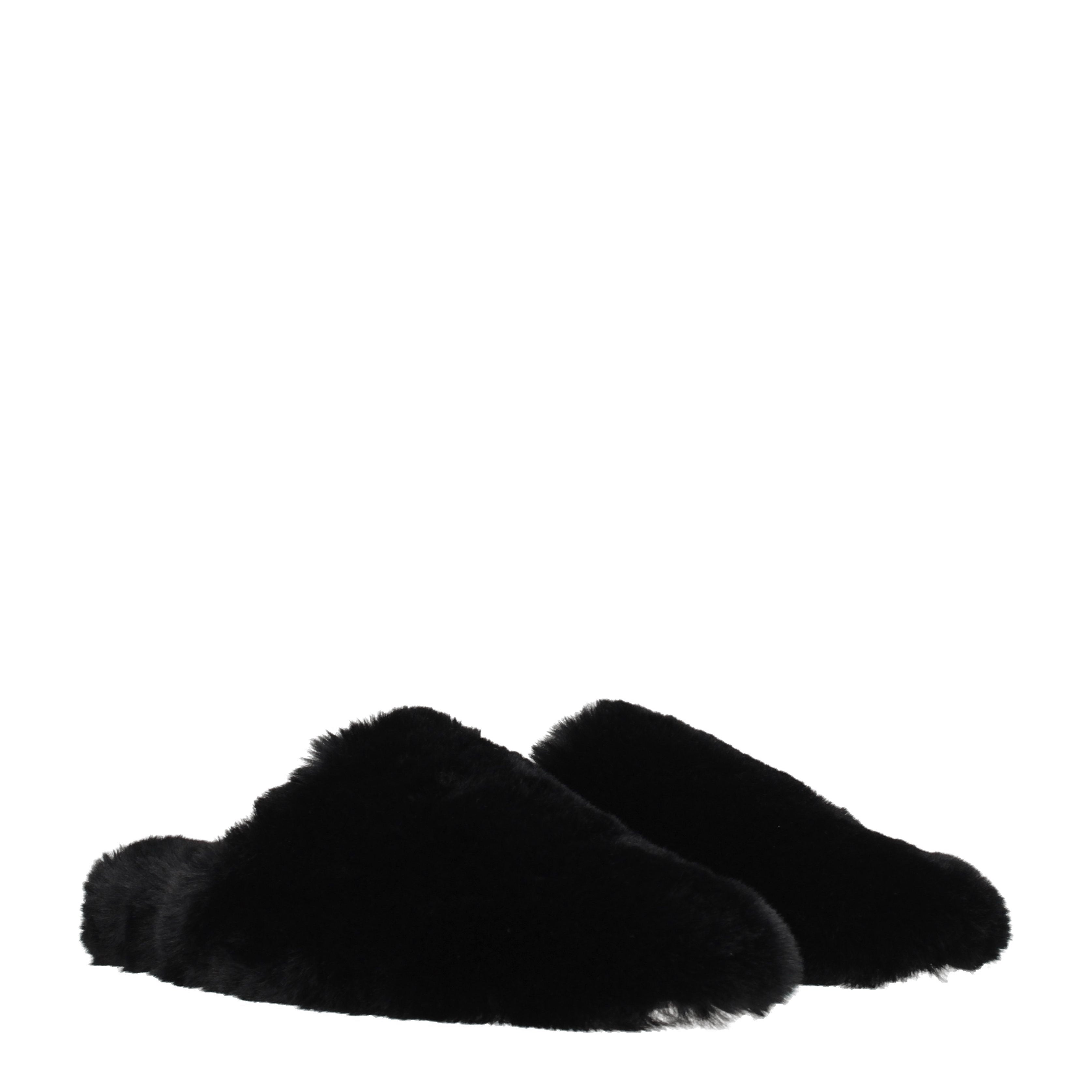 Balenciaga Slippers and Clogs Women Fur Black | B-Exit – B-Exit