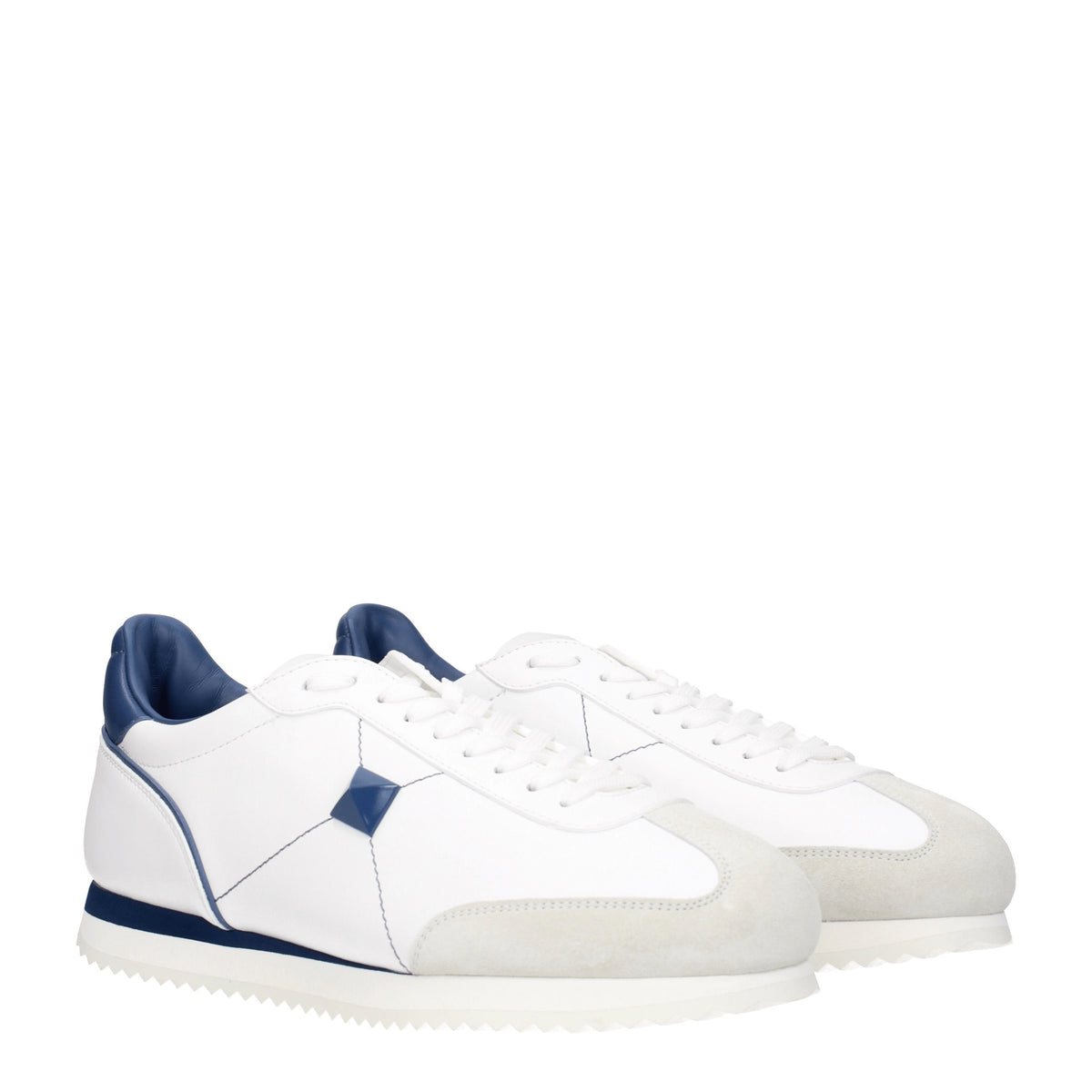 Valentino Garavani Sneakers Uomo Pelle Bianco Blu