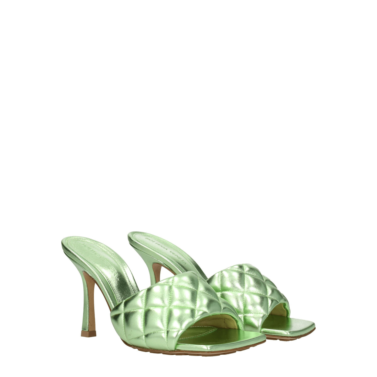Bottega Veneta Sandali Donna Pelle Verde Pistacchio