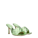 Bottega Veneta Sandali Donna Pelle Verde Pistacchio