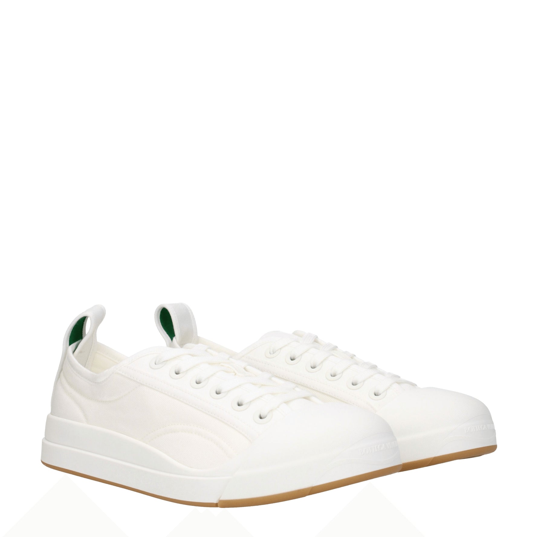 Bottega Veneta Sneakers vulcan Uomo Tessuto Bianco Bianco Ottico