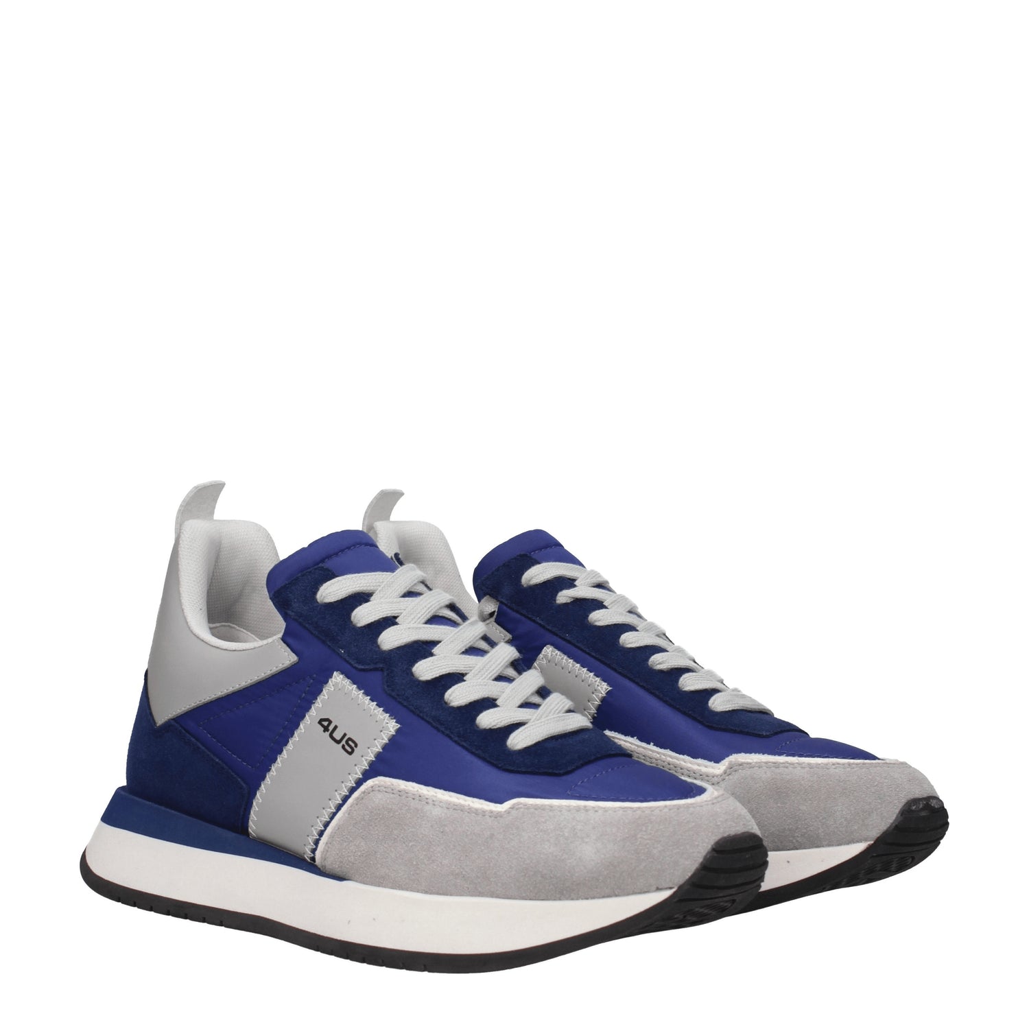 Cesare Paciotti Sneakers 4us Uomo Tessuto Blu Grigio