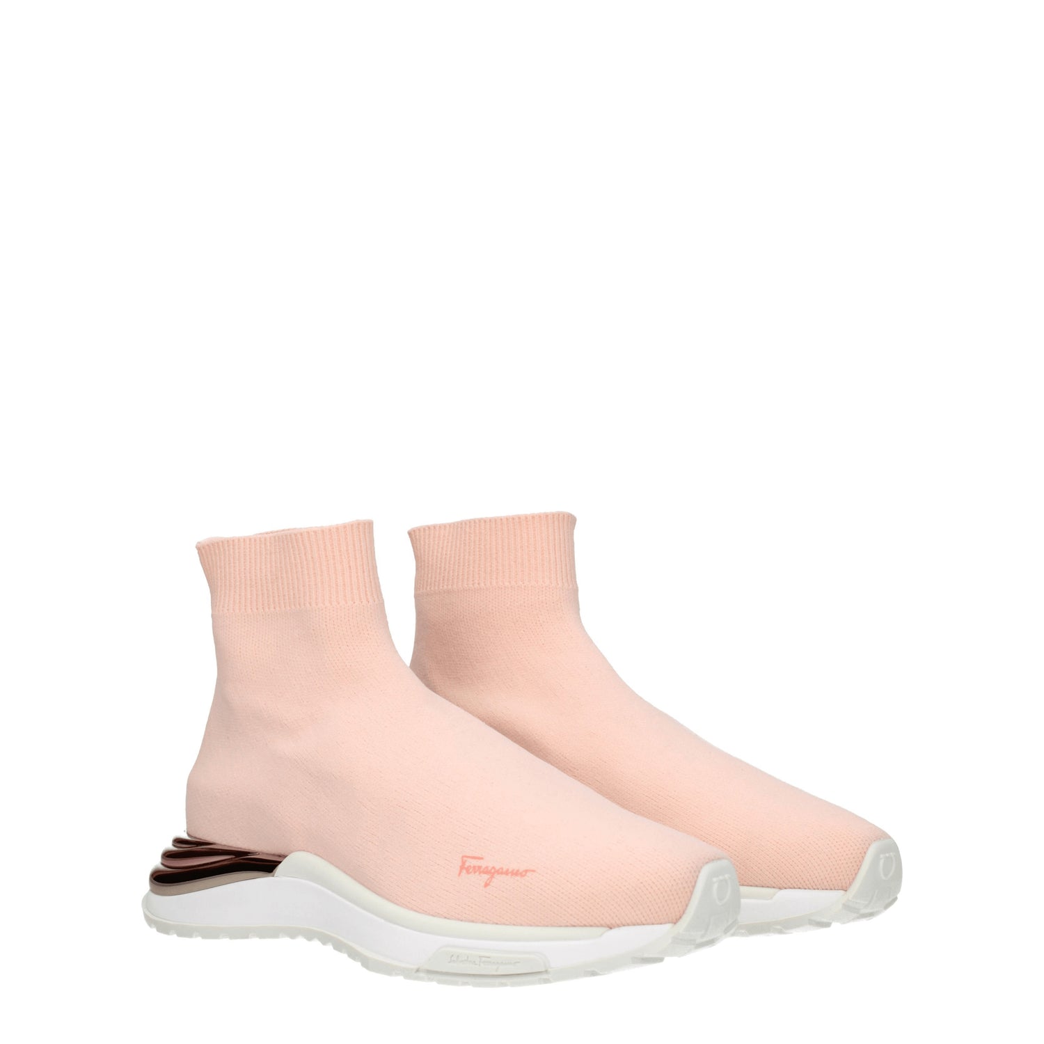 Salvatore Ferragamo Sneakers ninette Donna Tessuto Rosa
