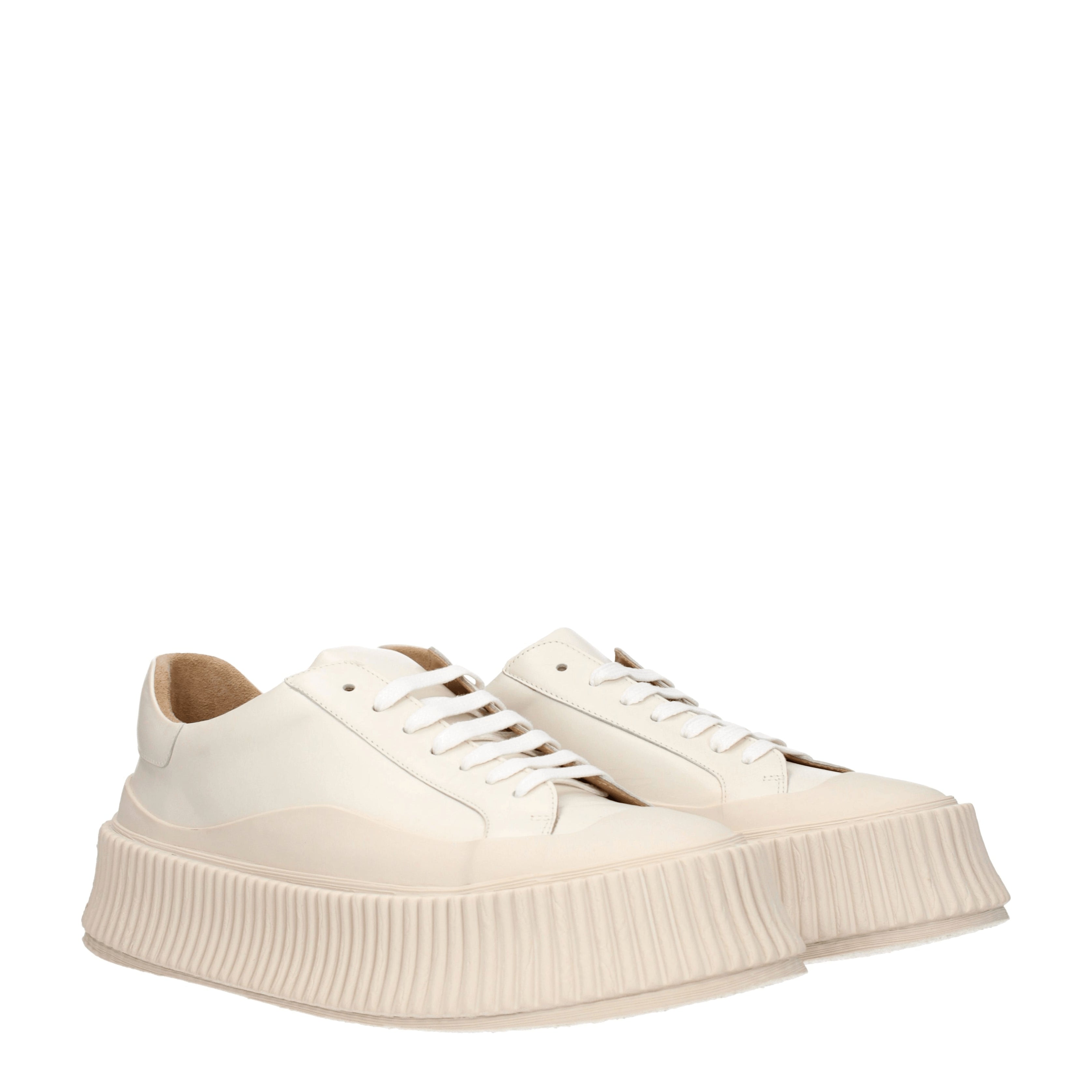 Jil Sander Sneakers Men Leather Beige | B-Exit – B-Exit top shop