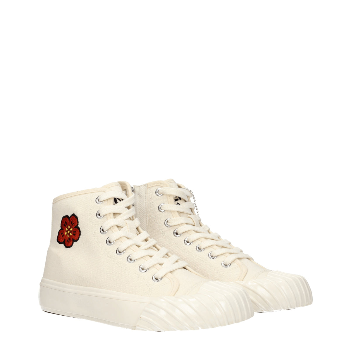 Kenzo Sneakers Donna Tessuto Beige Crema