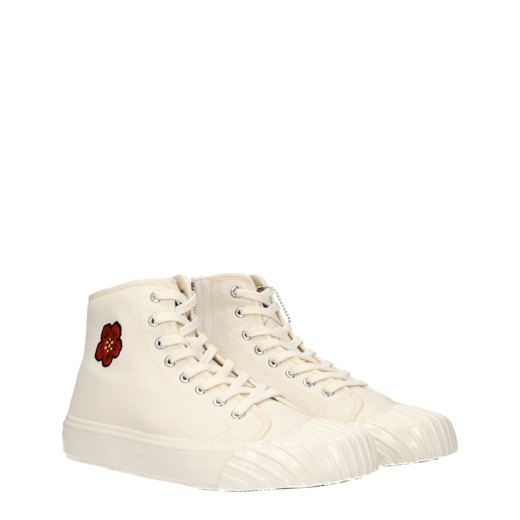 Kenzo Sneakers Uomo Tessuto Beige Crema