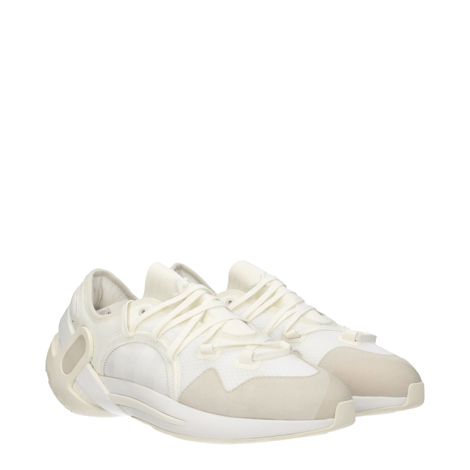 Y3 Yamamoto Sneakers idoso Uomo Tessuto Bianco Beige