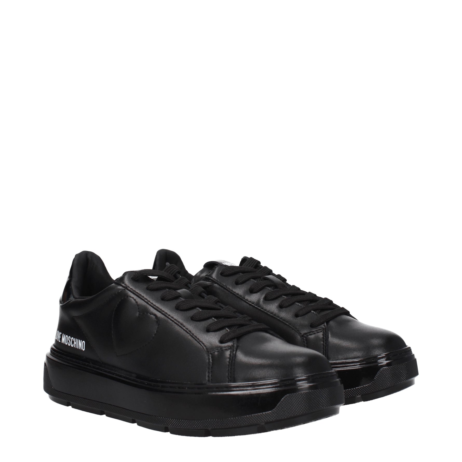 Leather Shoes Moschino Sneakers Platform Love Moschino JA15012G1L