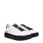 Love Moschino Sneakers Donna Pelle Bianco Nero